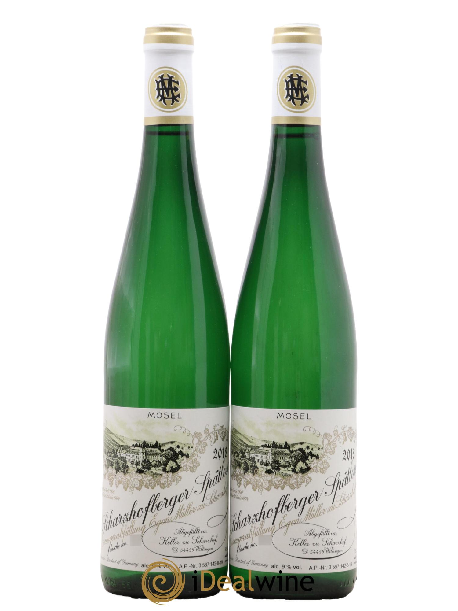 Riesling Scharzhofberger Spatlese Egon Muller 2018 - Posten von 2 Flaschen - 0
