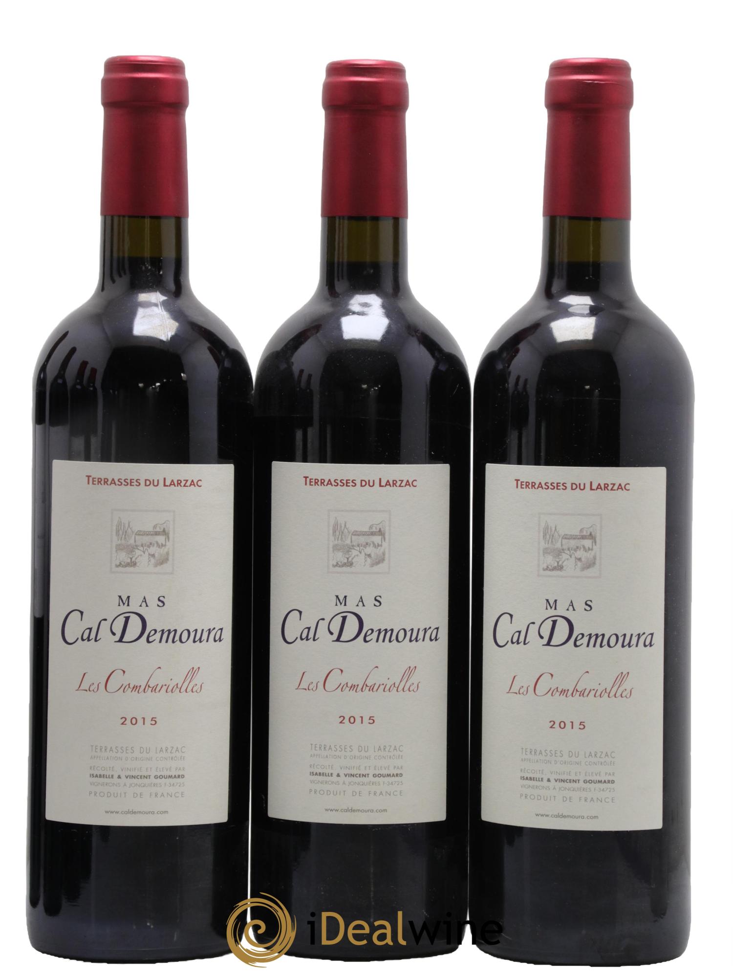 Terrasses du Larzac Les Combariolles Mas Cal Demoura 2015 - Lot de 3 bouteilles - 0
