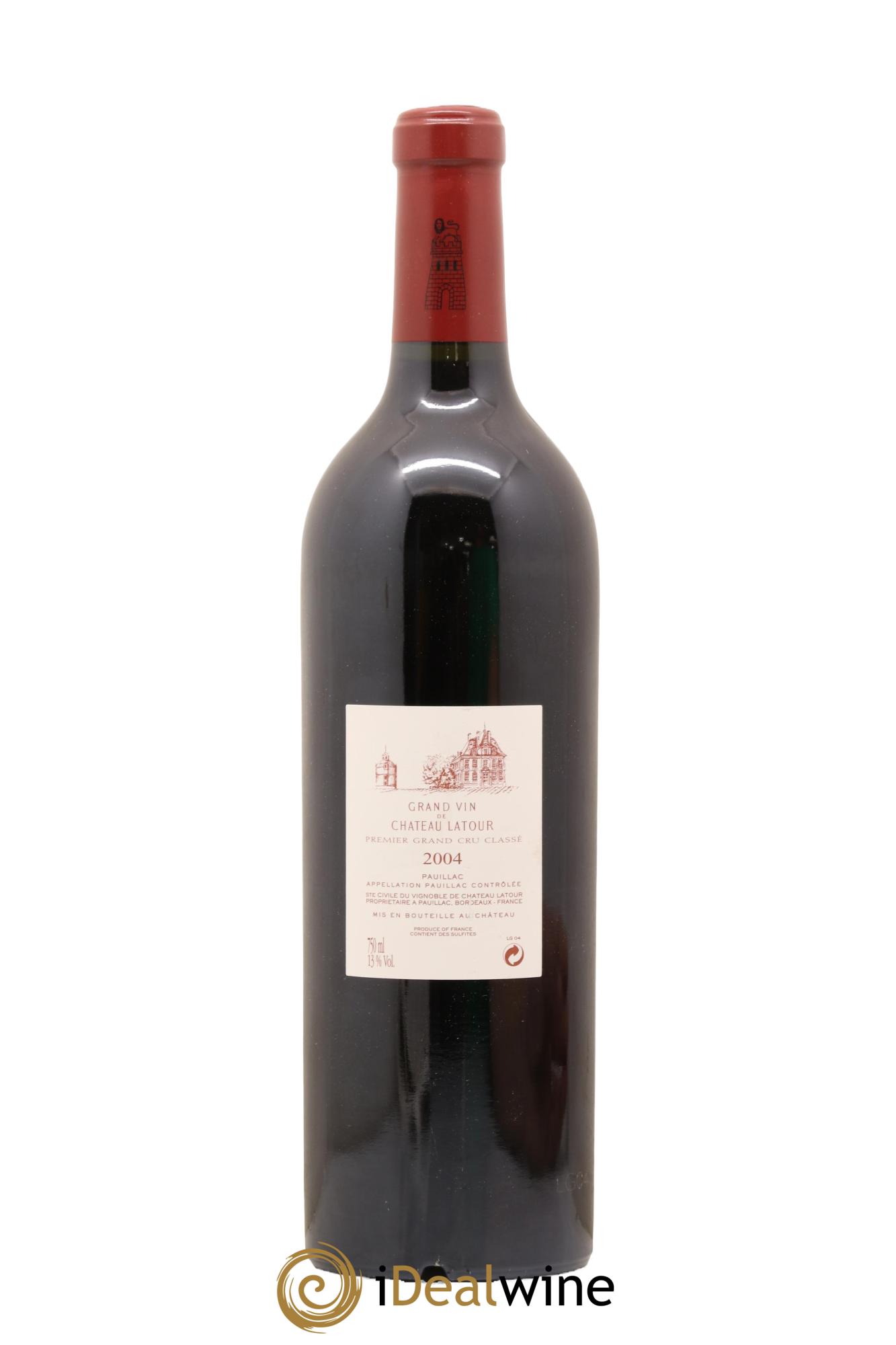 Château Latour 1er Grand Cru Classé 2004 - Lot de 1 bouteille - 1