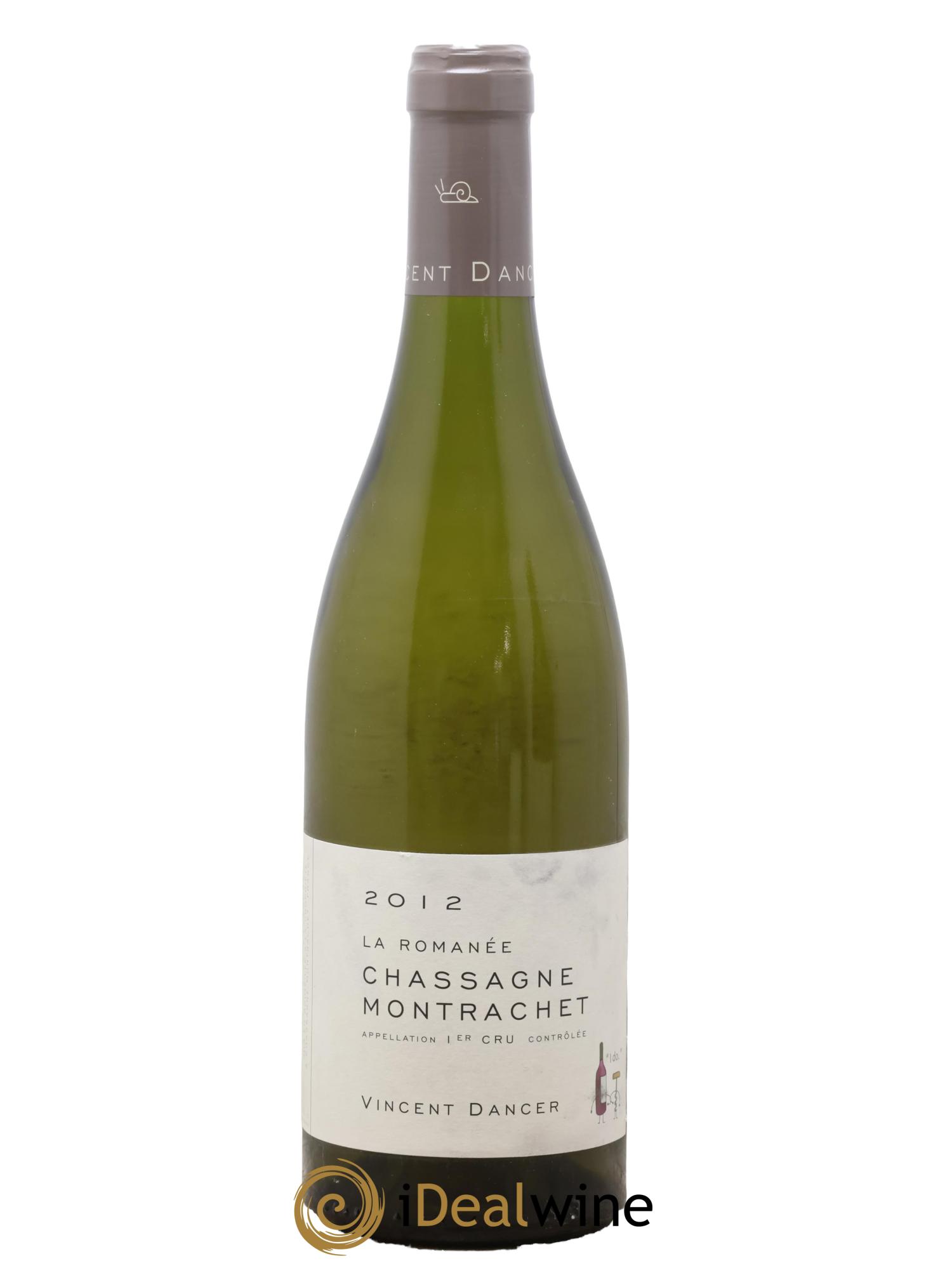 Chassagne-Montrachet 1er Cru La Romanée Vincent Dancer  2012 - Lot de 1 bouteille - 0