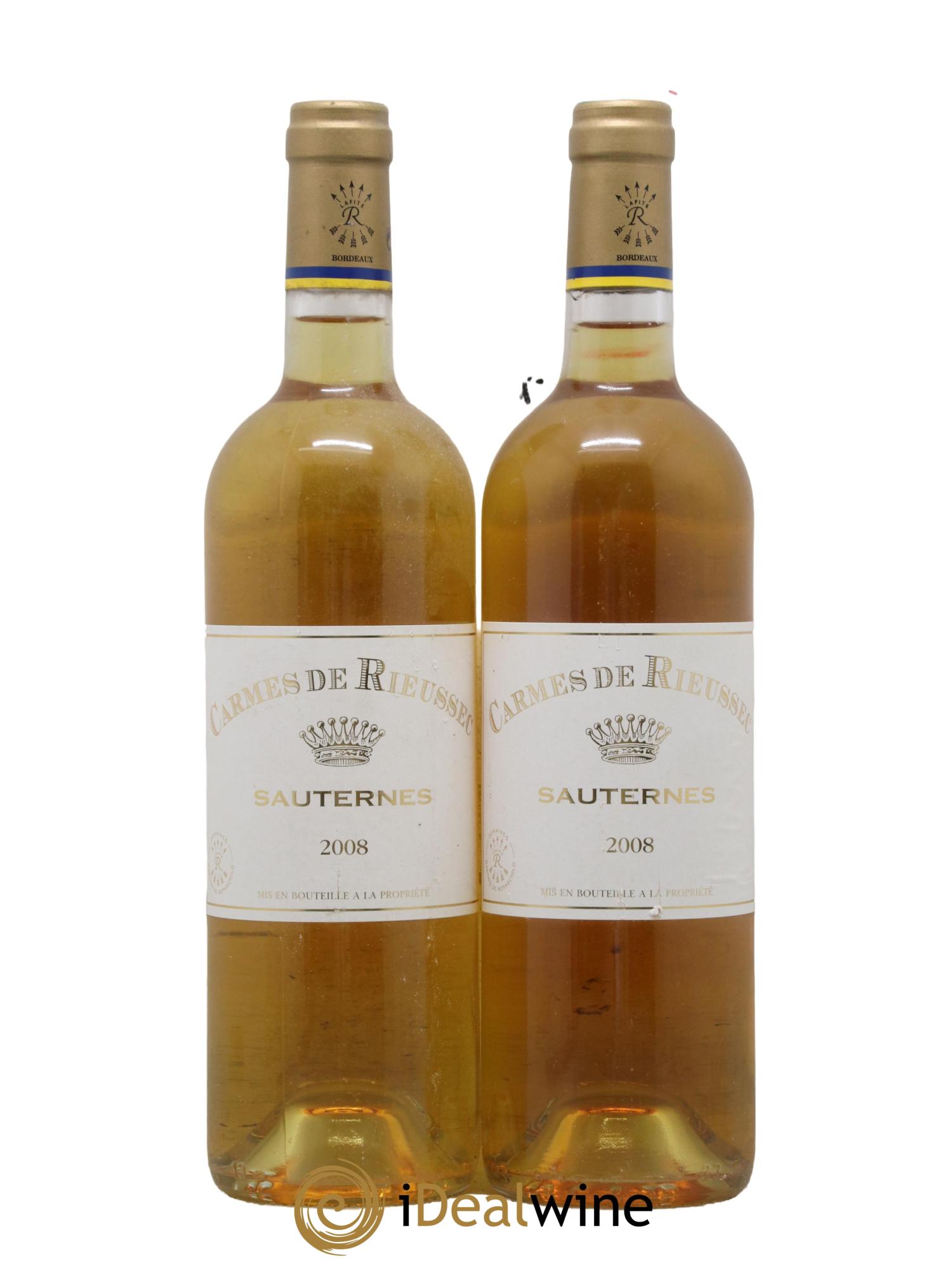 Carmes de Rieussec 2008 - Posten von 2 Flaschen - 0