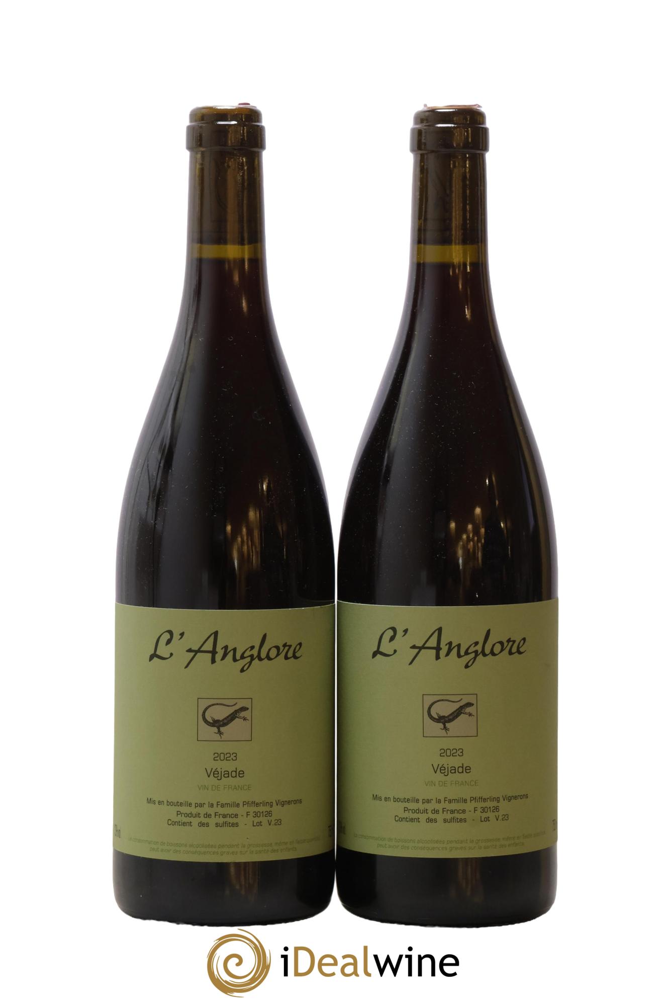 Vin de France Véjade L'Anglore 2023 - Lot de 2 bouteilles - 0