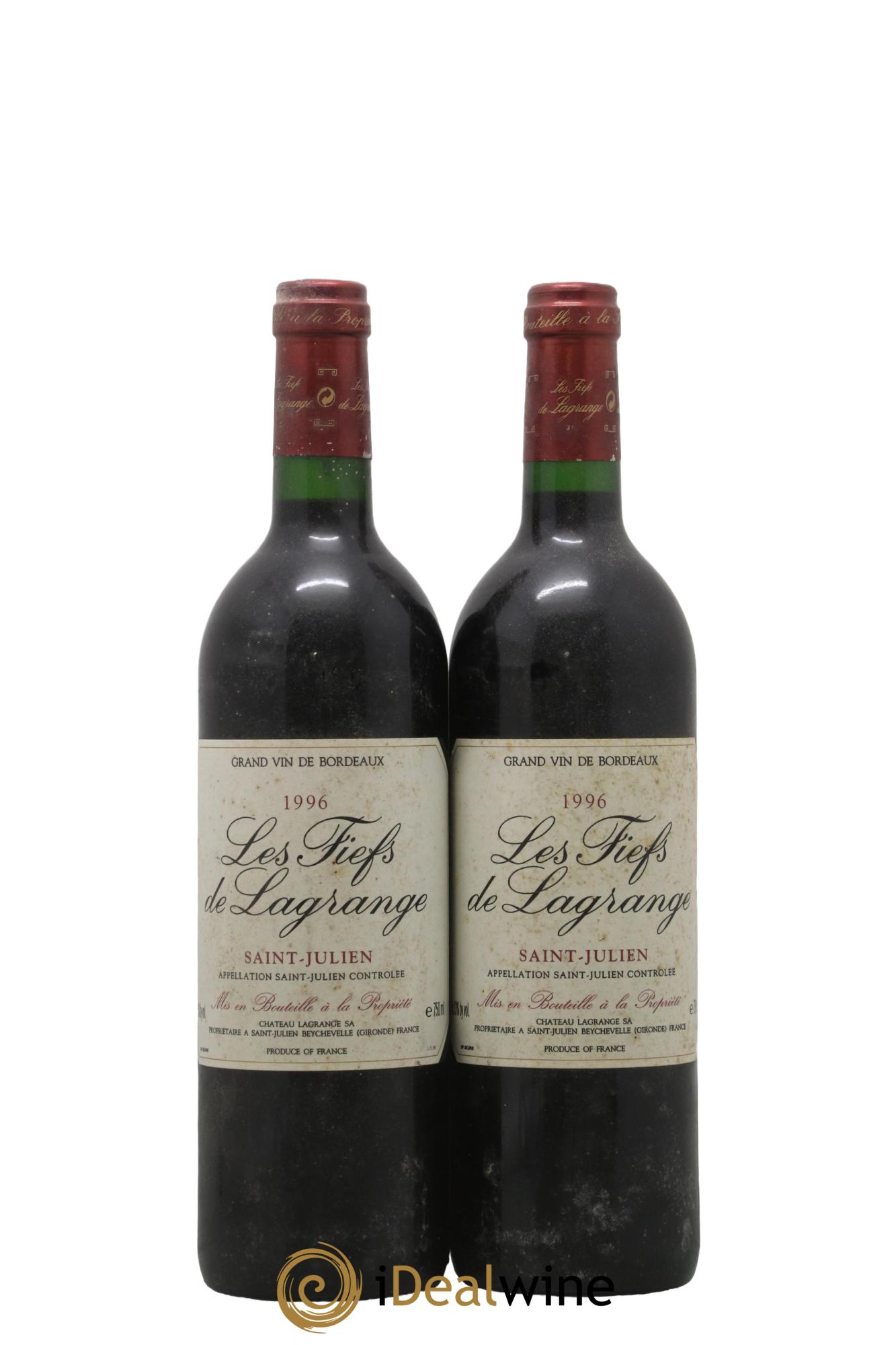 Les Fiefs de Lagrange Second Vin 1996 - Lot de 2 bouteilles - 0