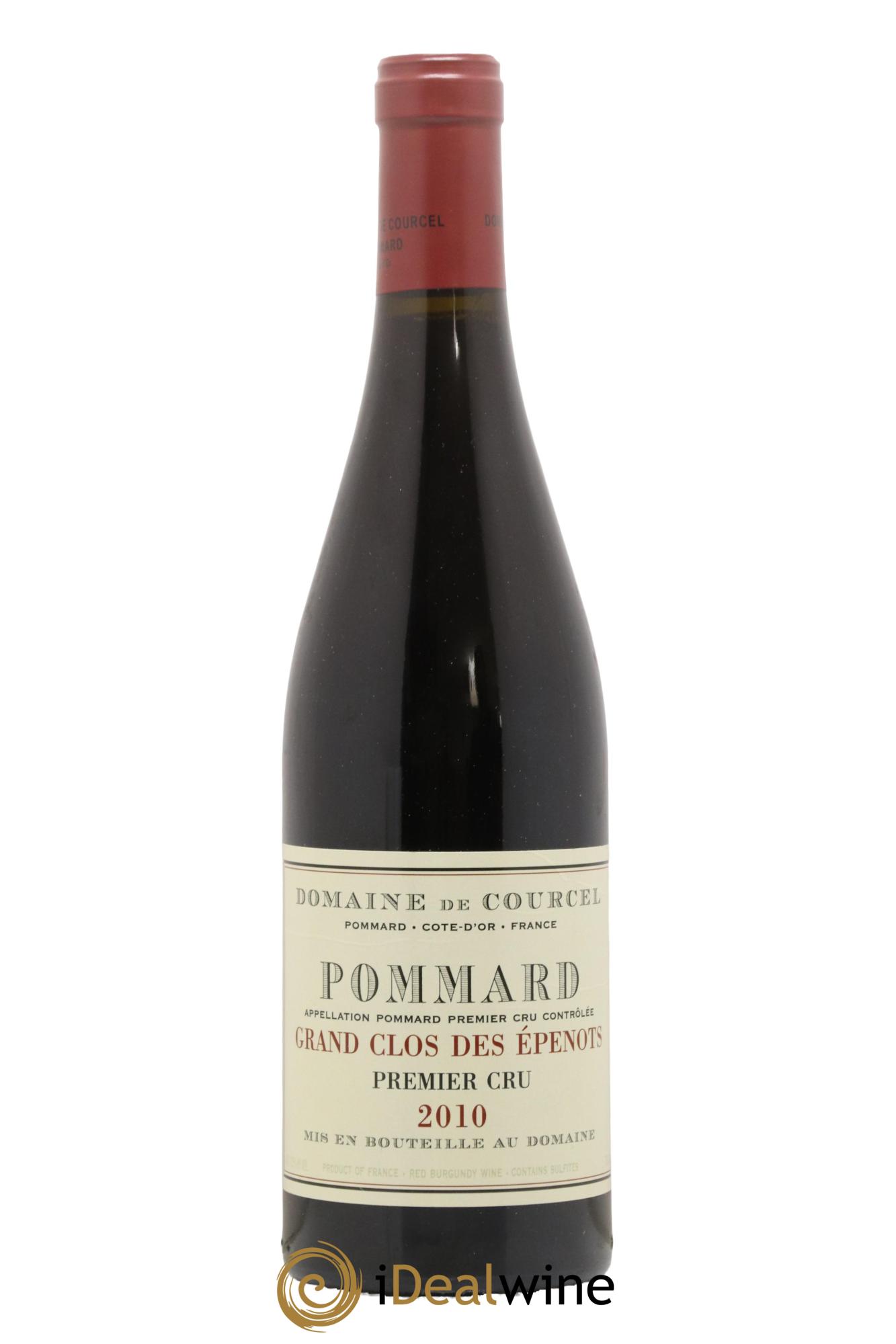 Pommard 1er Cru Grand Clos des Epenots de Courcel (Domaine) 2010 - Lot de 1 bouteille - 0