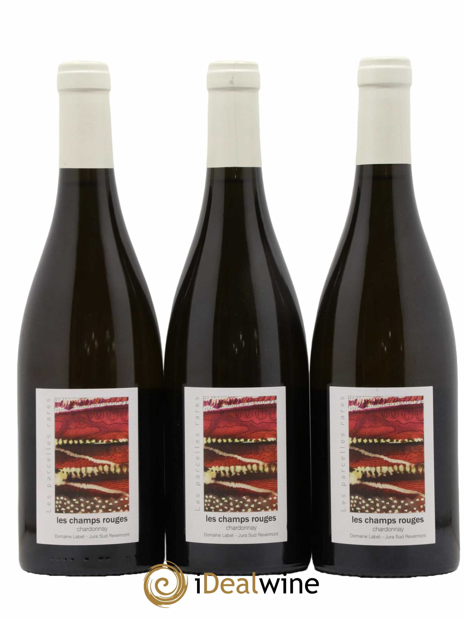 Côtes du Jura Chardonnay Les Champs Rouges Romain - Julien - Charline Labet 2020 - Lot de 3 bouteilles - 0