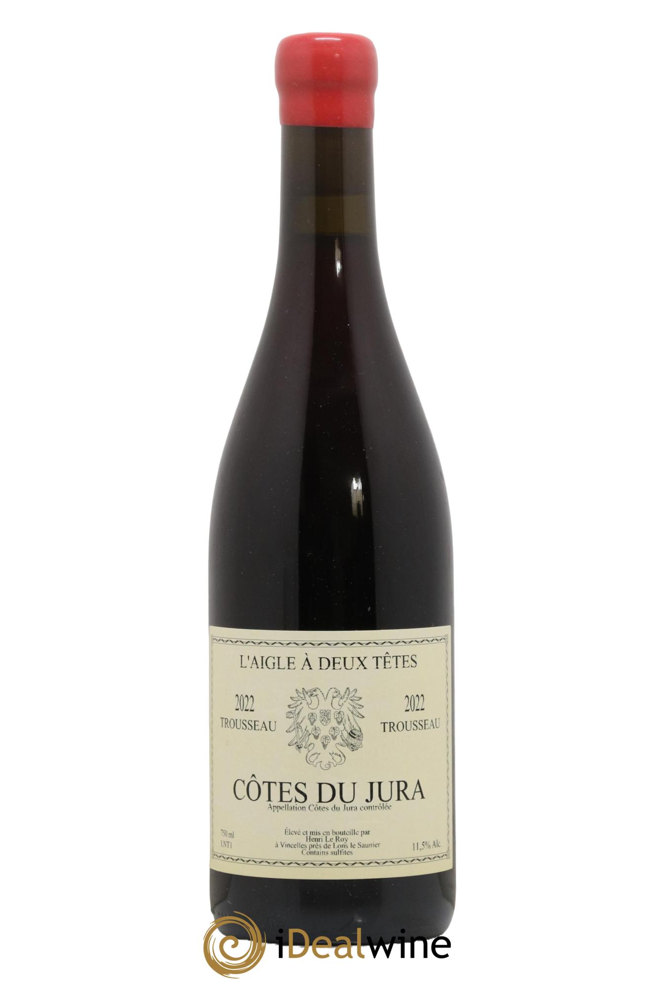 Côtes du Jura Trousseau Domaine de L Aigle a Deux Tetes 2022 - Lot de 1 bouteille - 0
