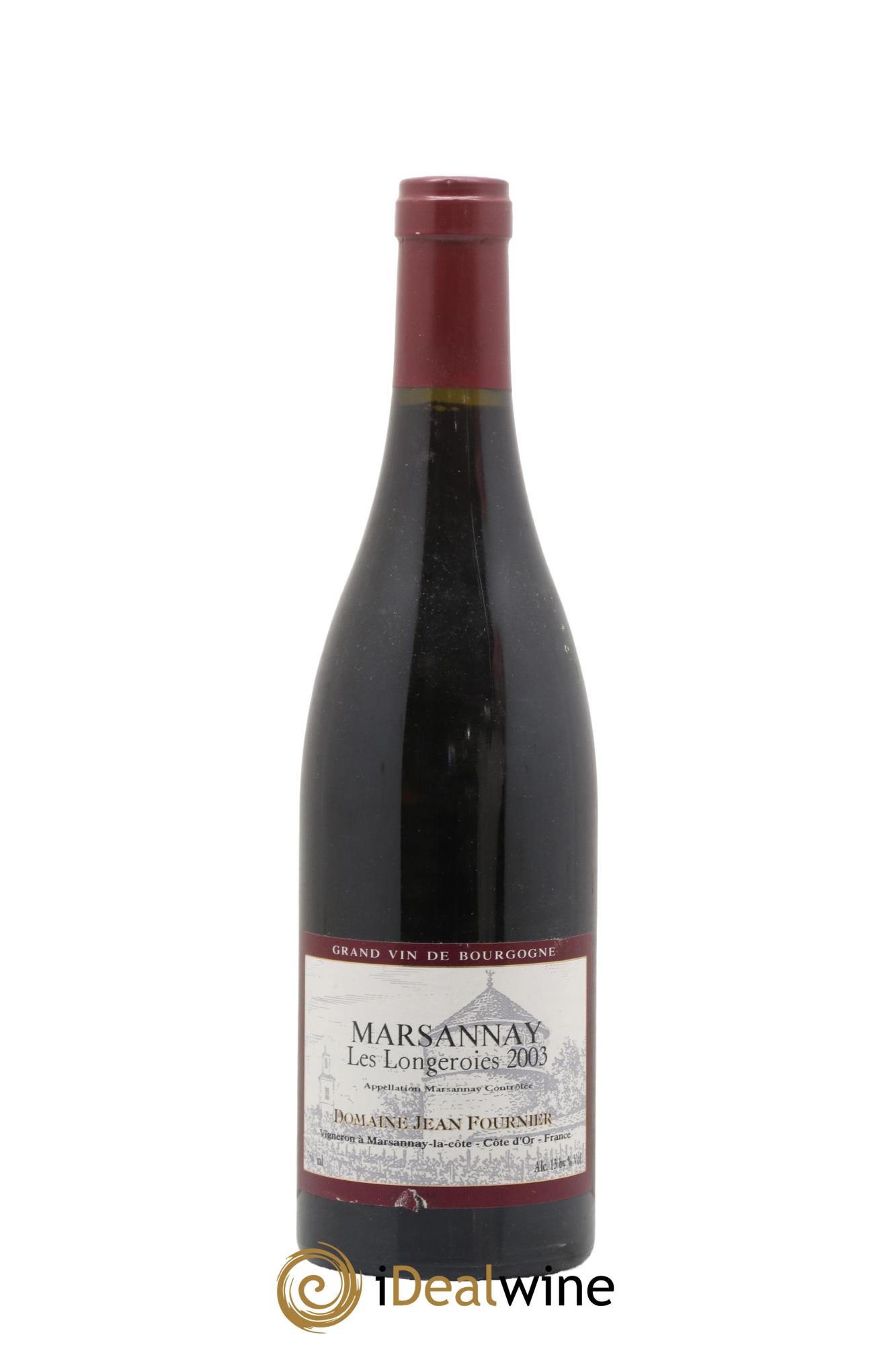 Marsannay Les Longeroies Jean Fournier (Domaine) 2003 - Lot de 1 bouteille - 0