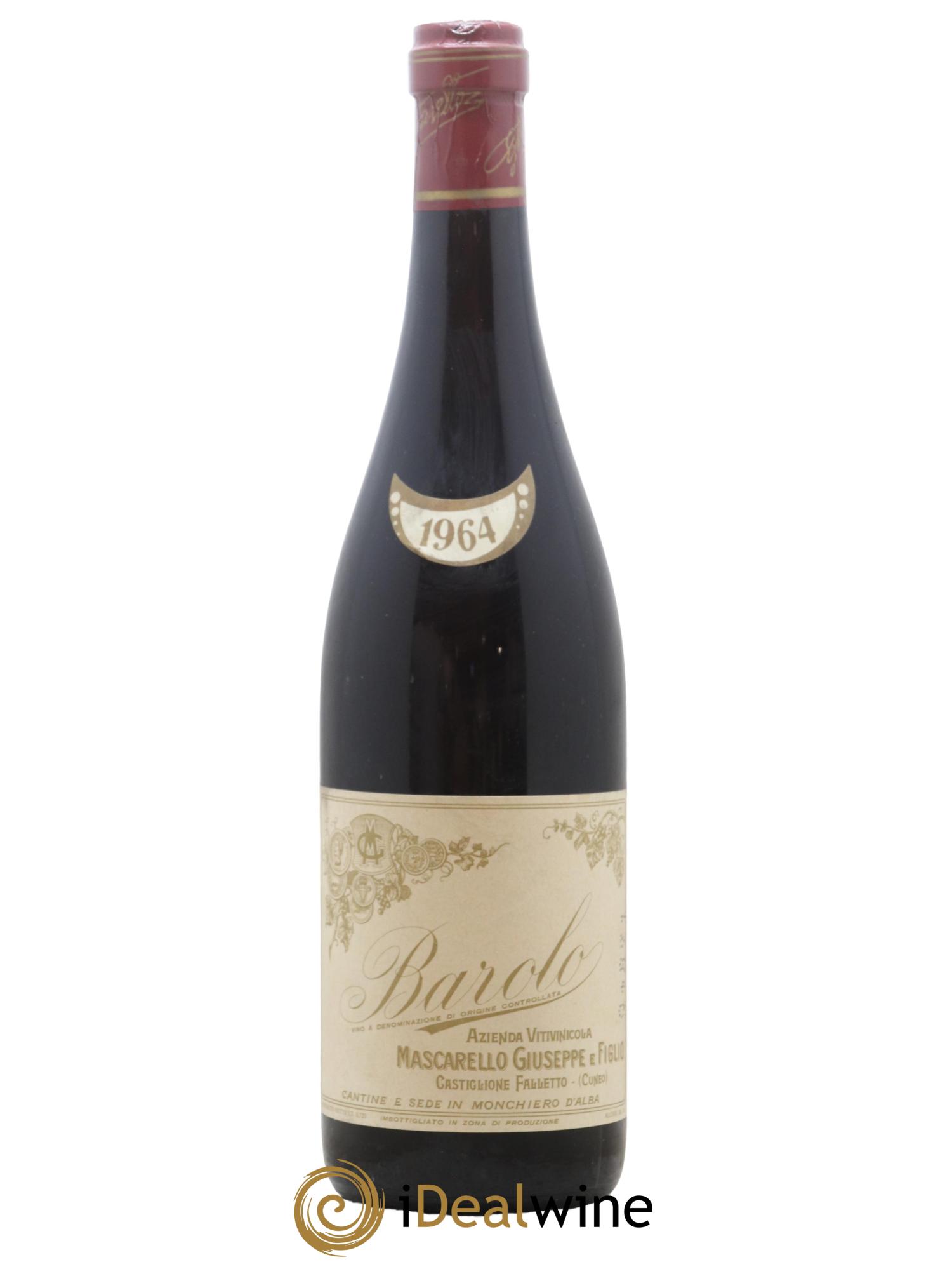 Barolo DOCG Riserva Giuseppe Mascarello 1964 - Posten von 1 Flasche - 0