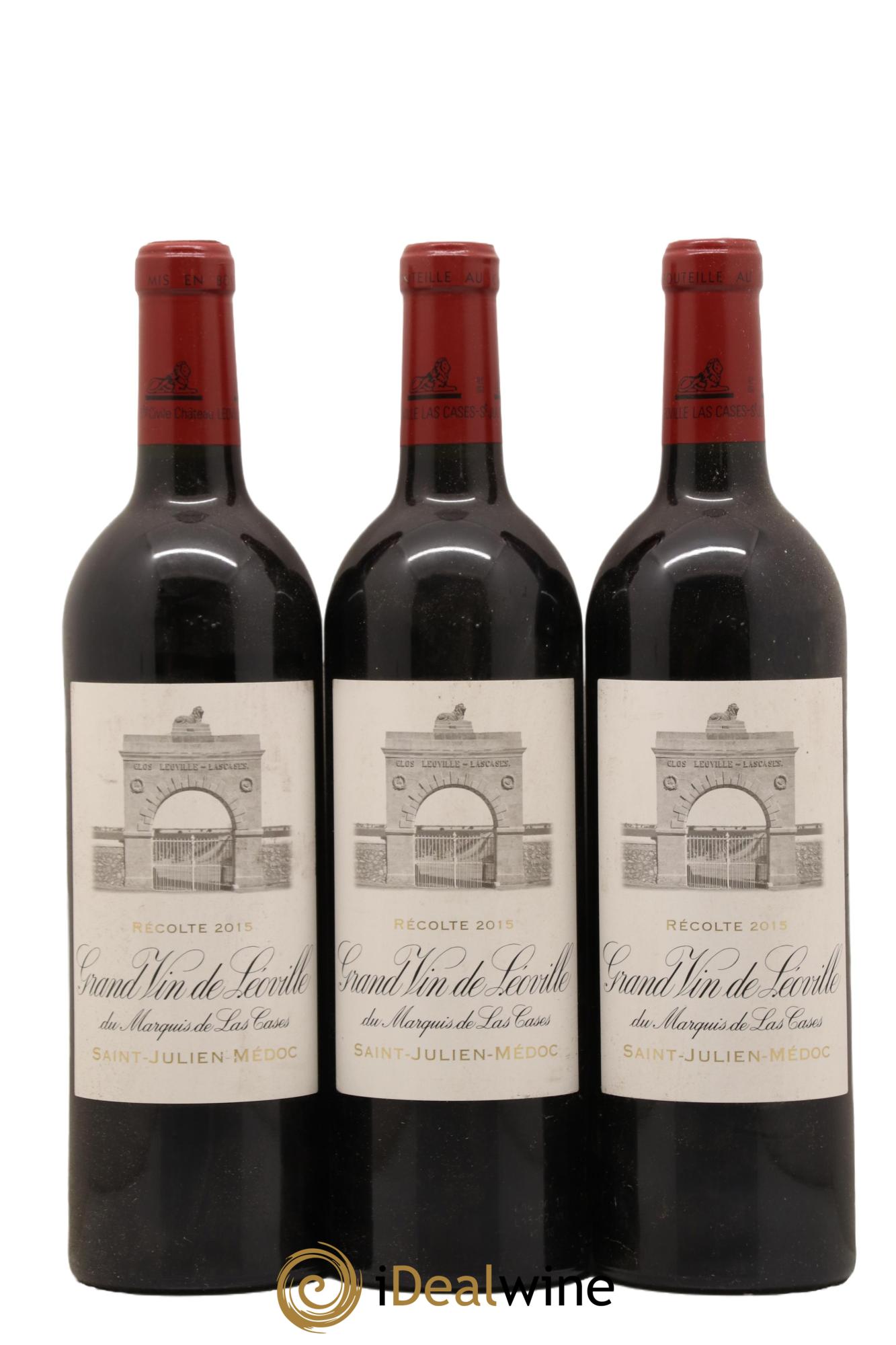 Château Léoville Las Cases 2ème Grand Cru Classé 2015 - Lot de 3 bouteilles - 0