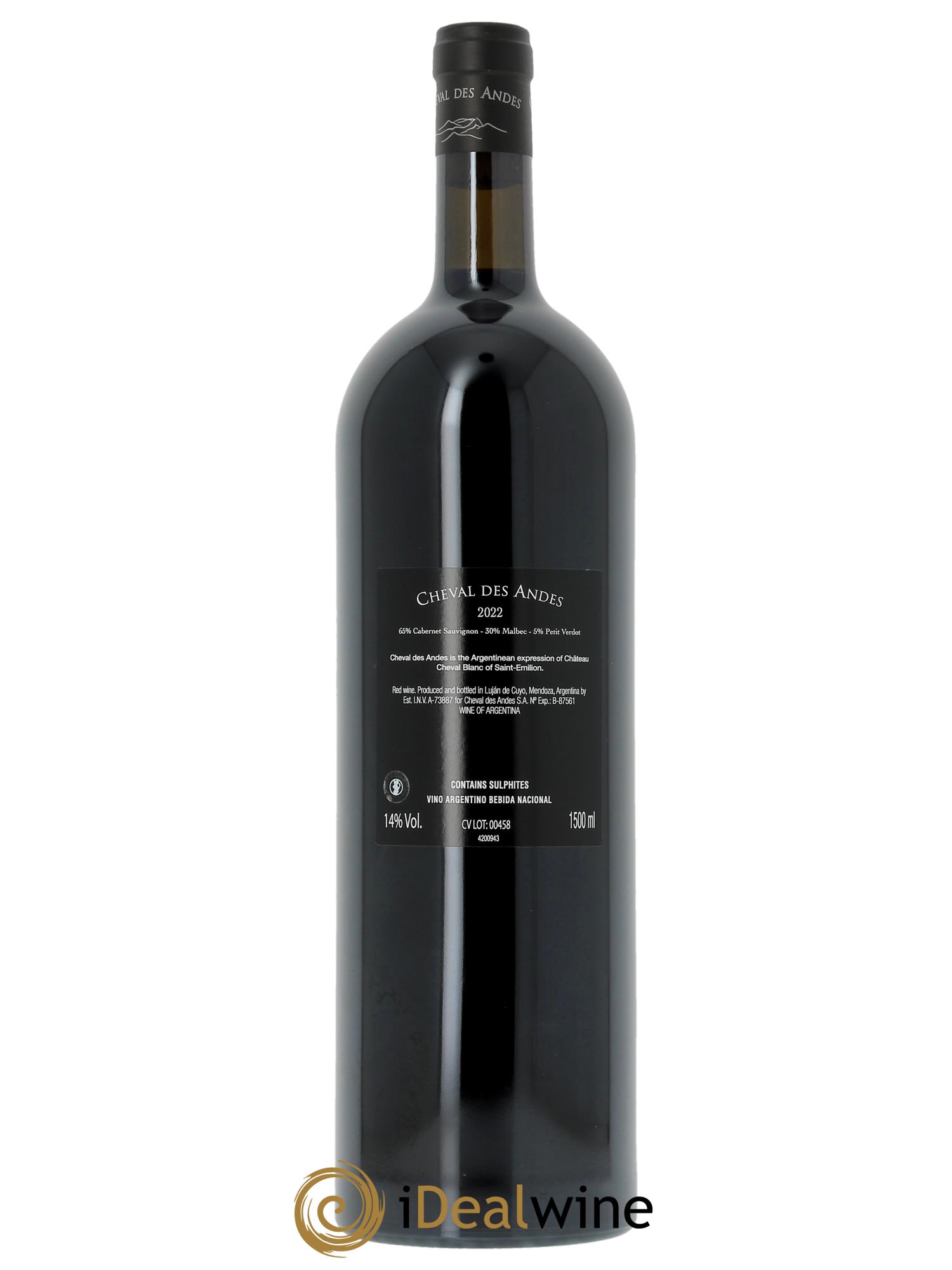 Mendoza Cheval des Andes 2022 - Lotto di 1 magnum - 1