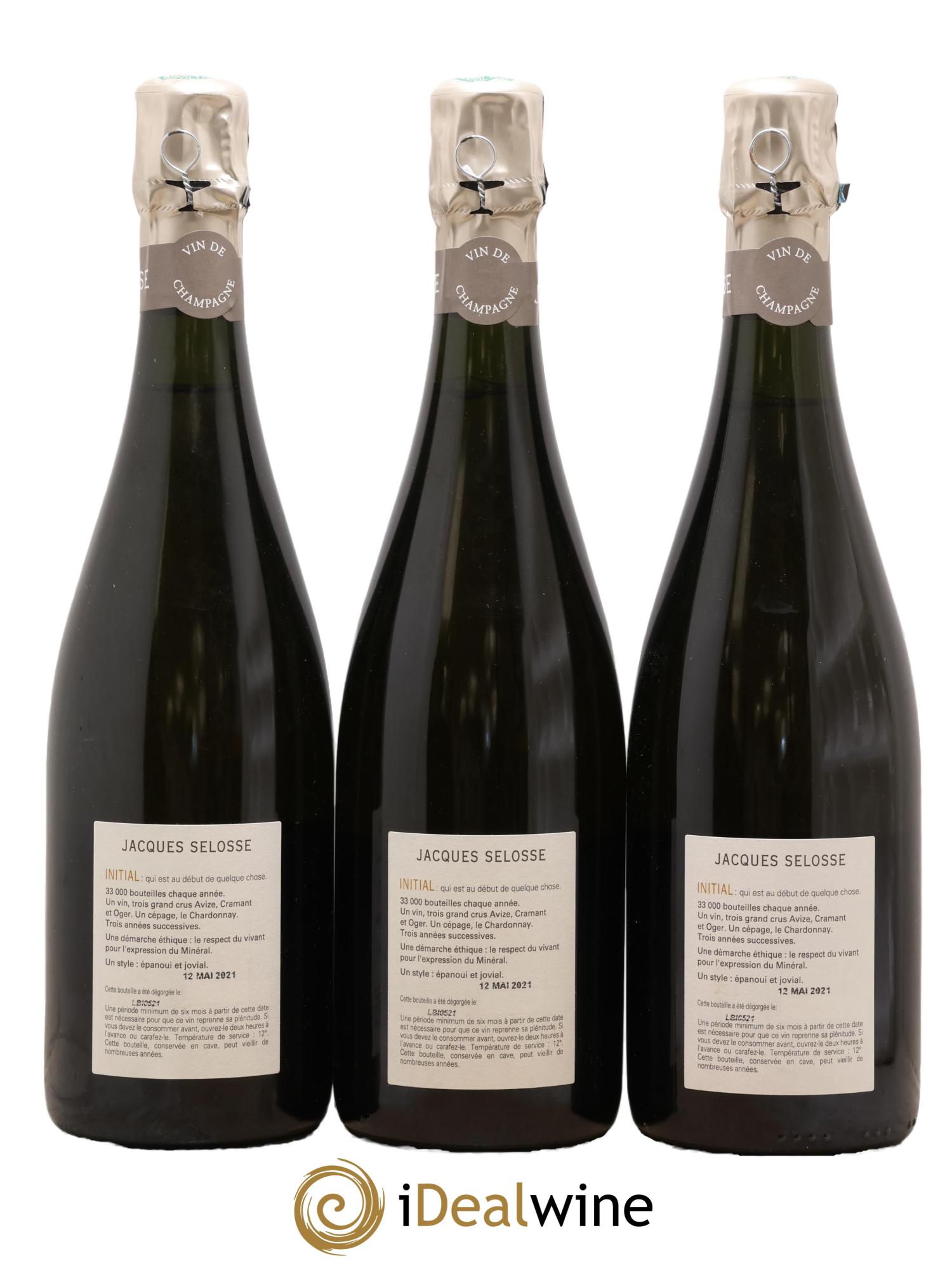 Initial Brut Jacques Selosse - Posten von 3 Flaschen - 1