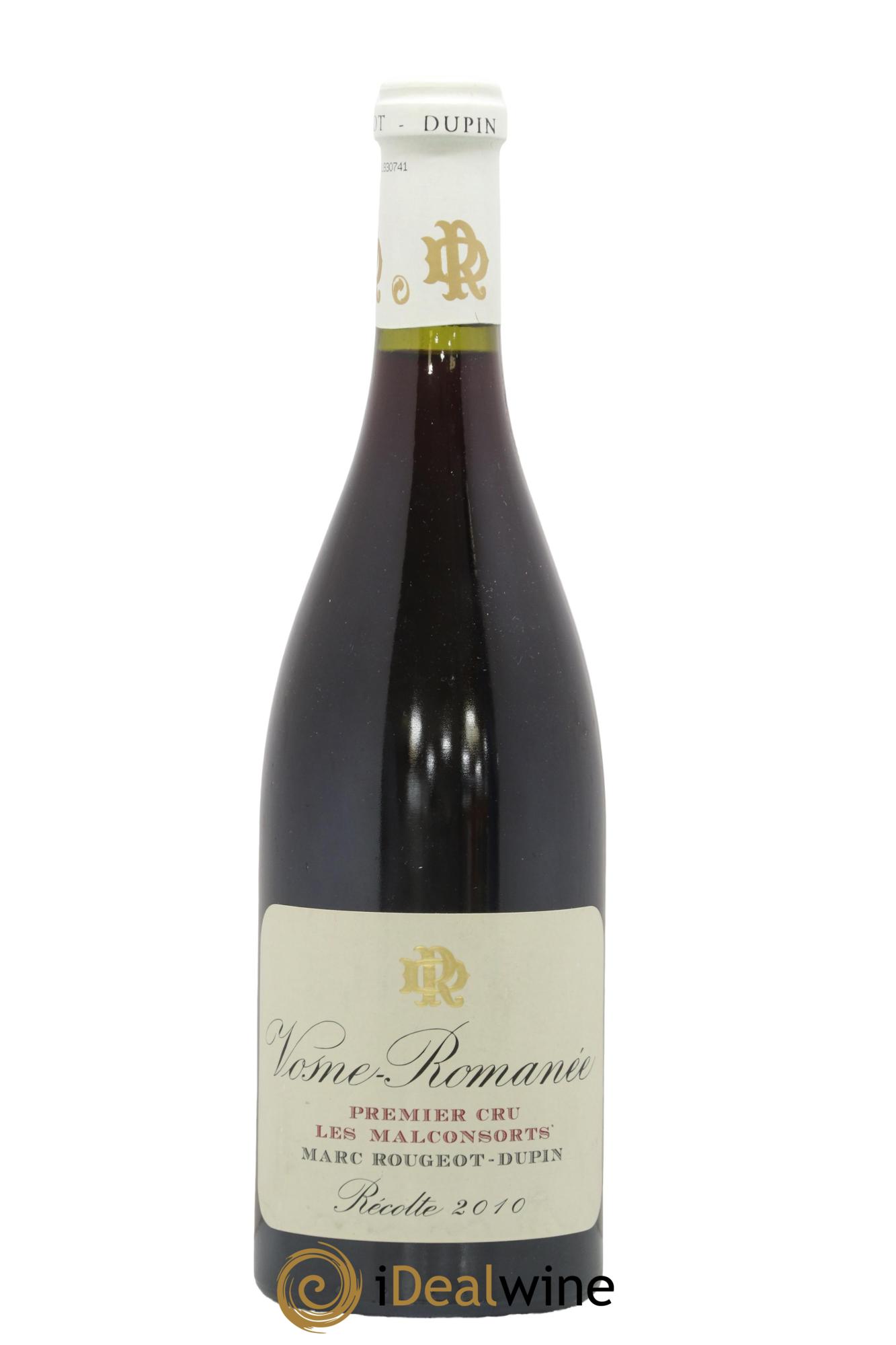 Vosne-Romanée 1er Cru Les Malconsorts Marc Rougeot-Dupin 2010 - Lot de 1 bouteille - 0