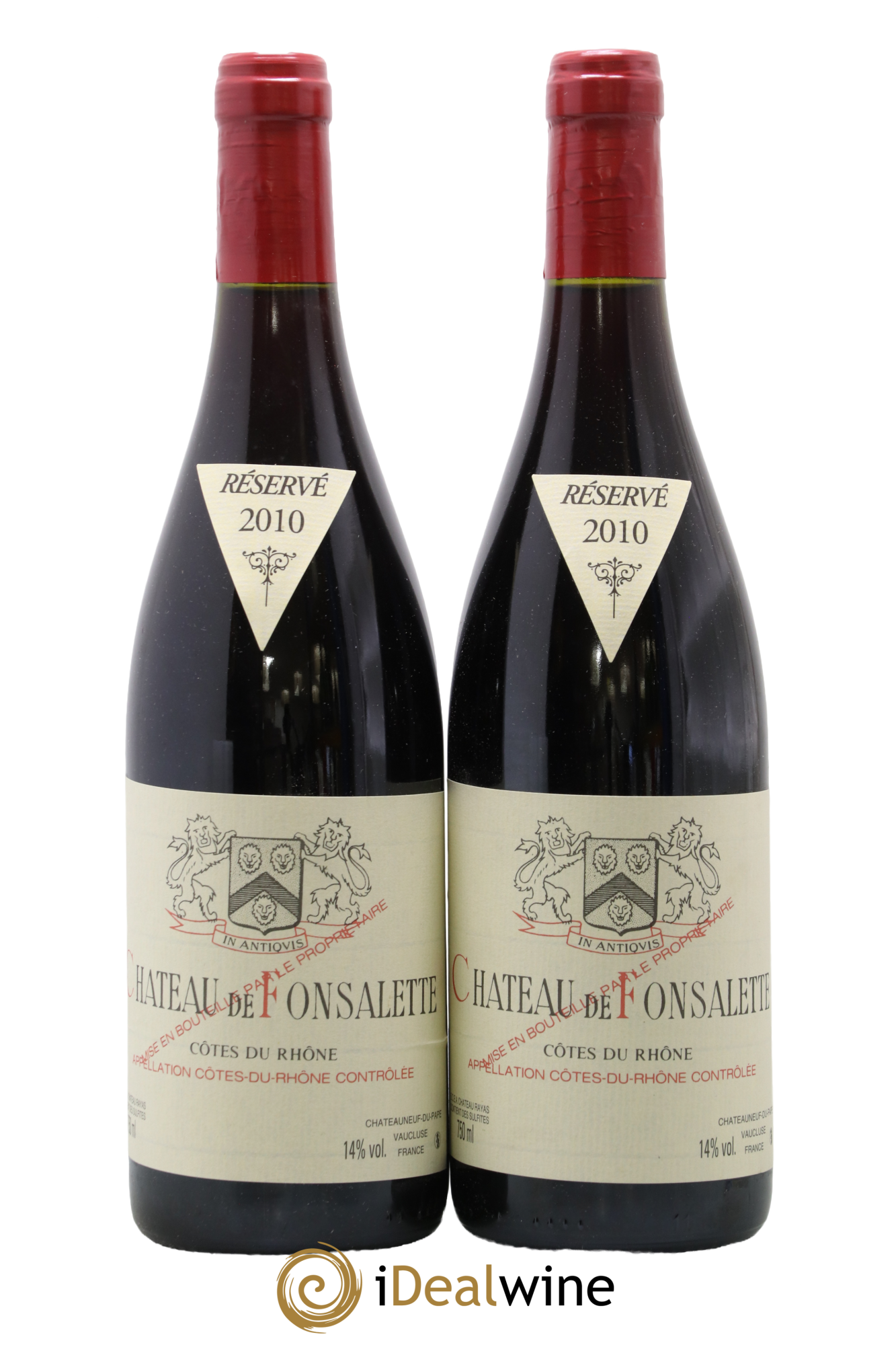 Côtes-du-Rhône Château de Fonsalette Emmanuel Reynaud 2010 - Lot of 2 bottles - 0