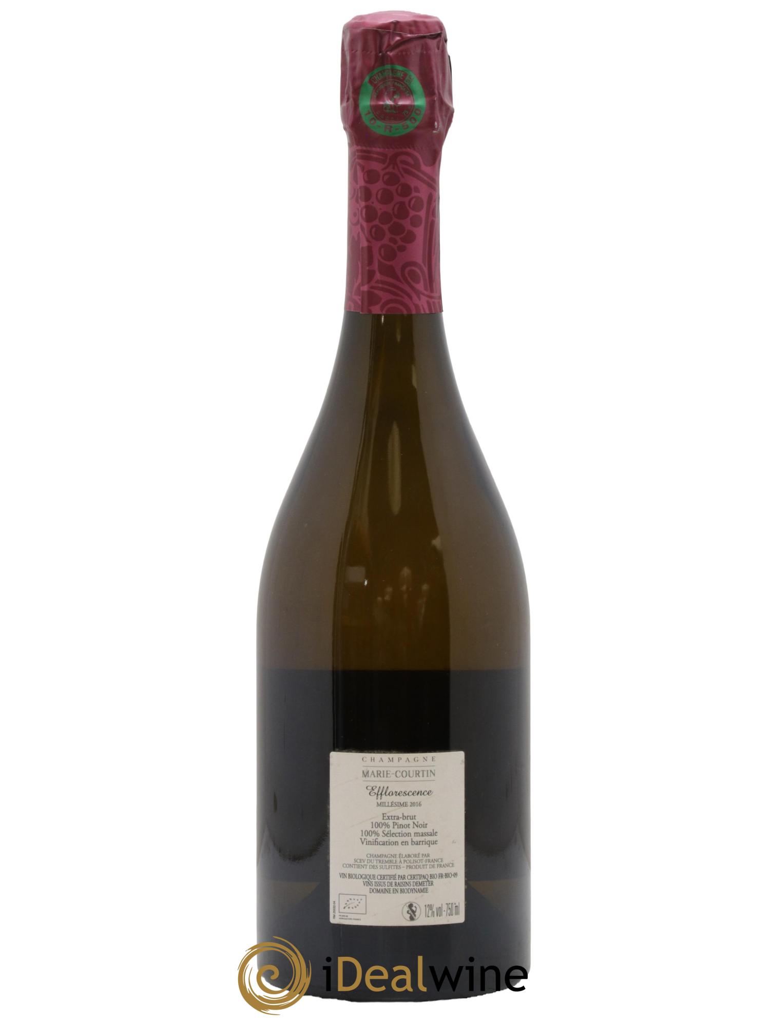 Efflorescence Extra-Brut Marie Courtin 2016 - Lot de 1 bouteille - 1
