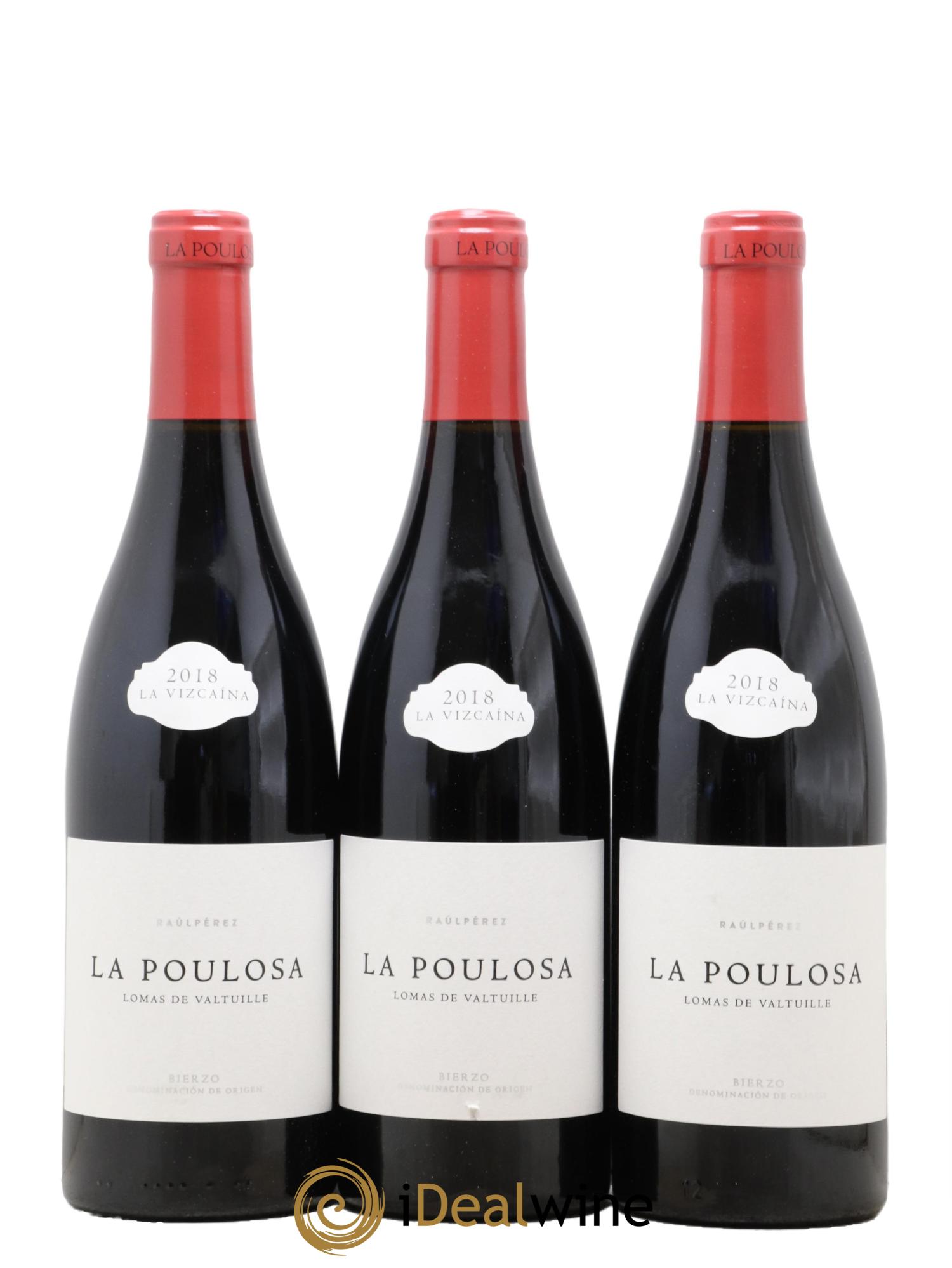 Bierzo DO La Poulosa Lomas Del Valtuille Perez 2018 - Lot de 3 bouteilles - 0