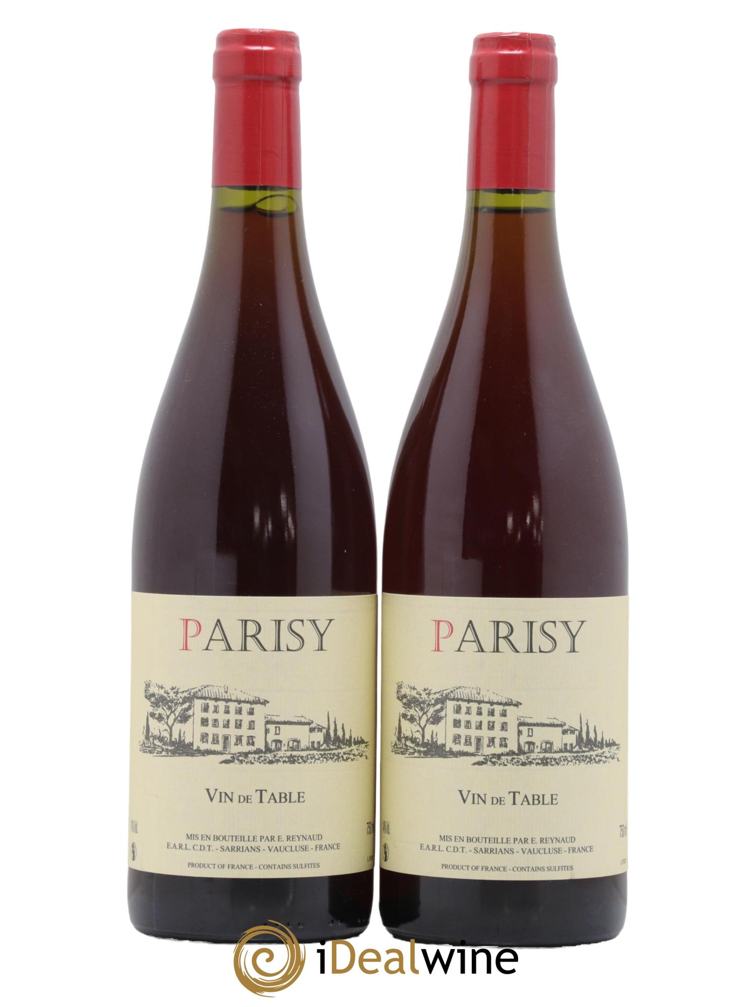Vin de Table Parisy Emmanuel Reynaud - Lot de 2 bouteilles - 0
