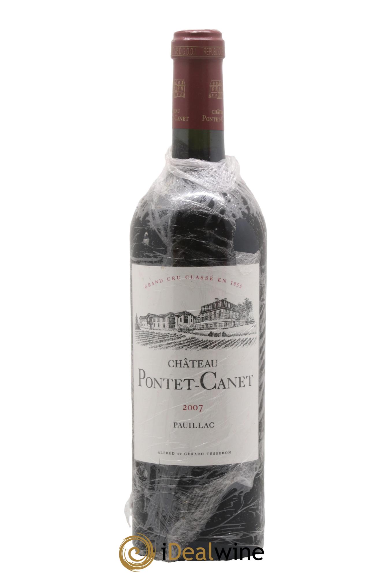 Château Pontet Canet 5ème Grand Cru Classé 2007 - Lot de 1 bouteille - 0