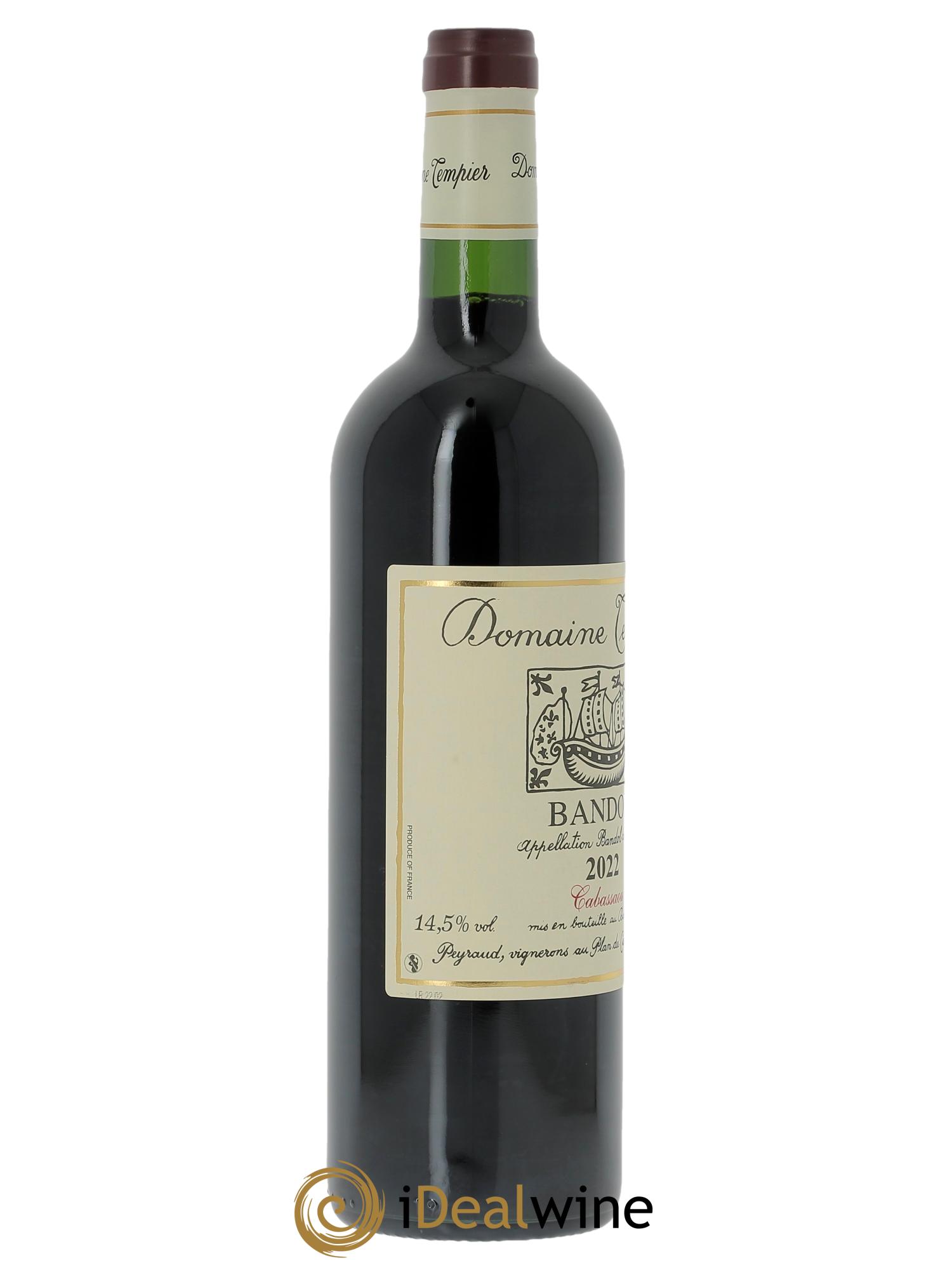 Bandol Domaine Tempier Cuvée Cabassaou Famille Peyraud 2022 - Lote de 1 botella - 2