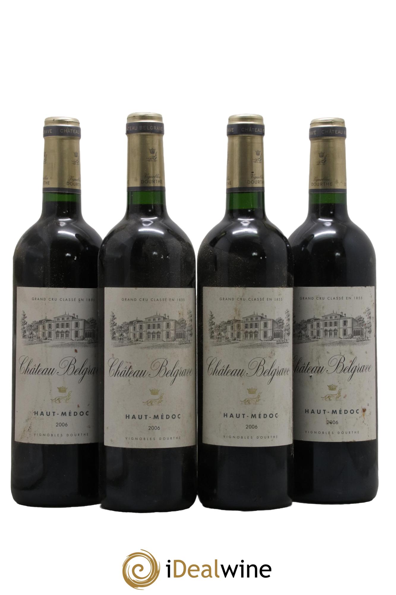 Château Belgrave 5ème Grand Cru Classé 2006 - Lot of 4 bottles - 0