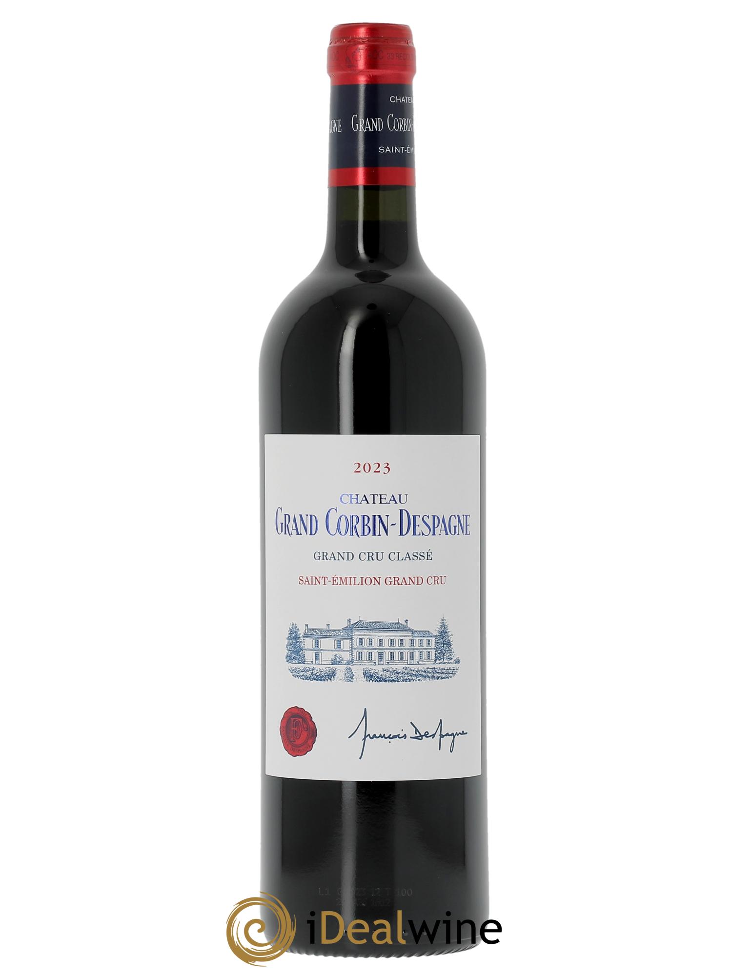 Château Grand Corbin Despagne Grand Cru Classé 2023 - Lot de 1 bouteille - 0