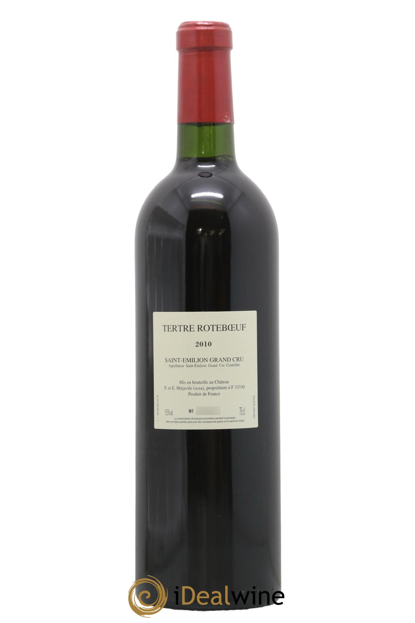Château Tertre Roteboeuf 2010 - Lot de 1 bouteille - 1