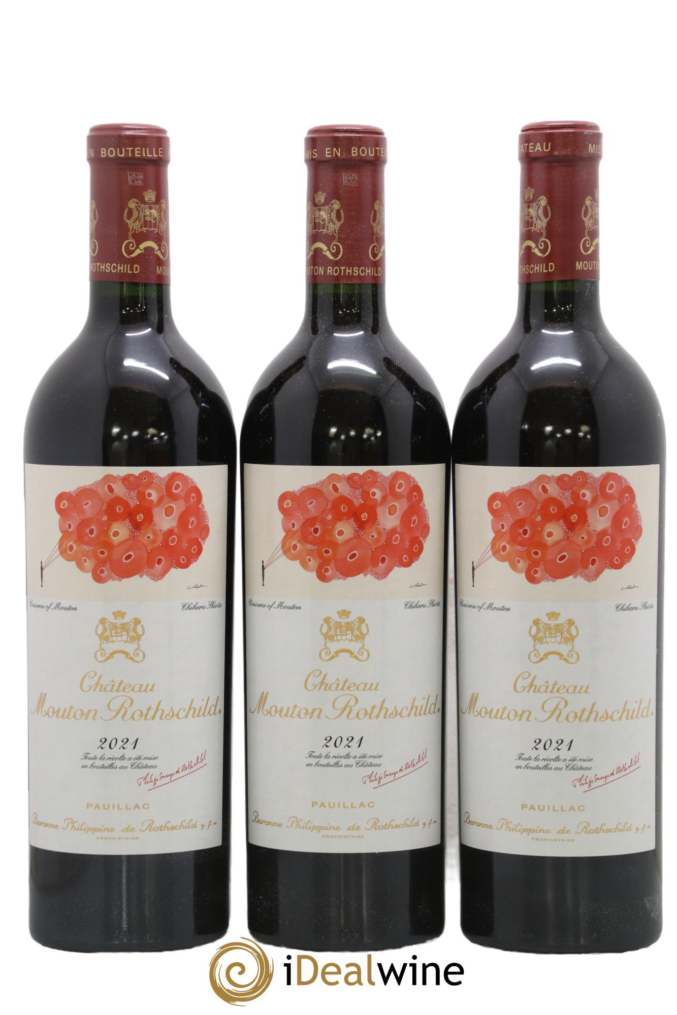 Château Mouton Rothschild 1er Grand Cru Classé 2021 - Posten von 3 Flaschen - 0