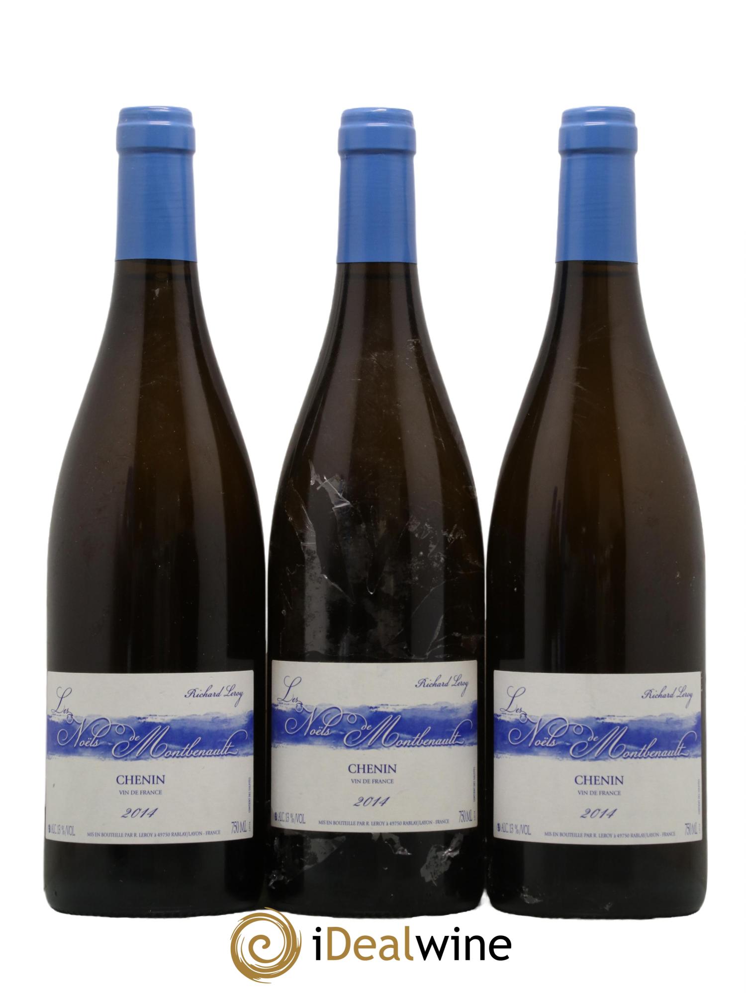 Vin de France Les Noëls de Montbenault Richard Leroy 2014 - Lot de 3 bouteilles - 0