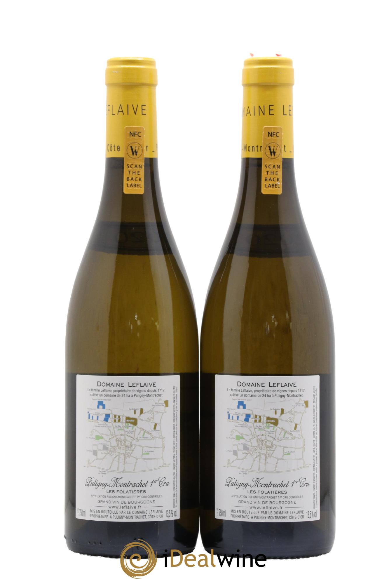 Puligny-Montrachet 1er Cru Les Folatières Leflaive (Domaine) 2020 - Lot de 2 bouteilles - 1