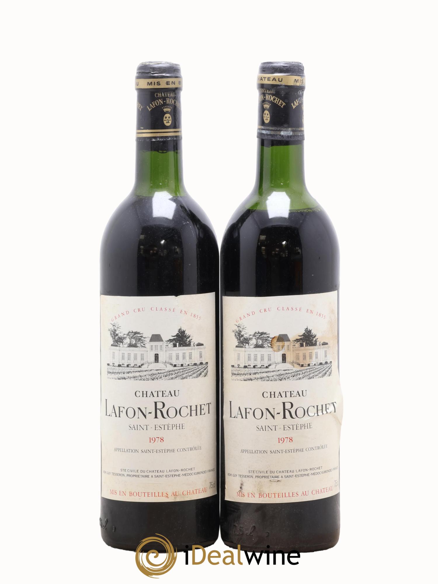 Château Lafon Rochet 4ème Grand Cru Classé 1978 - Lot of 2 bottles - 0