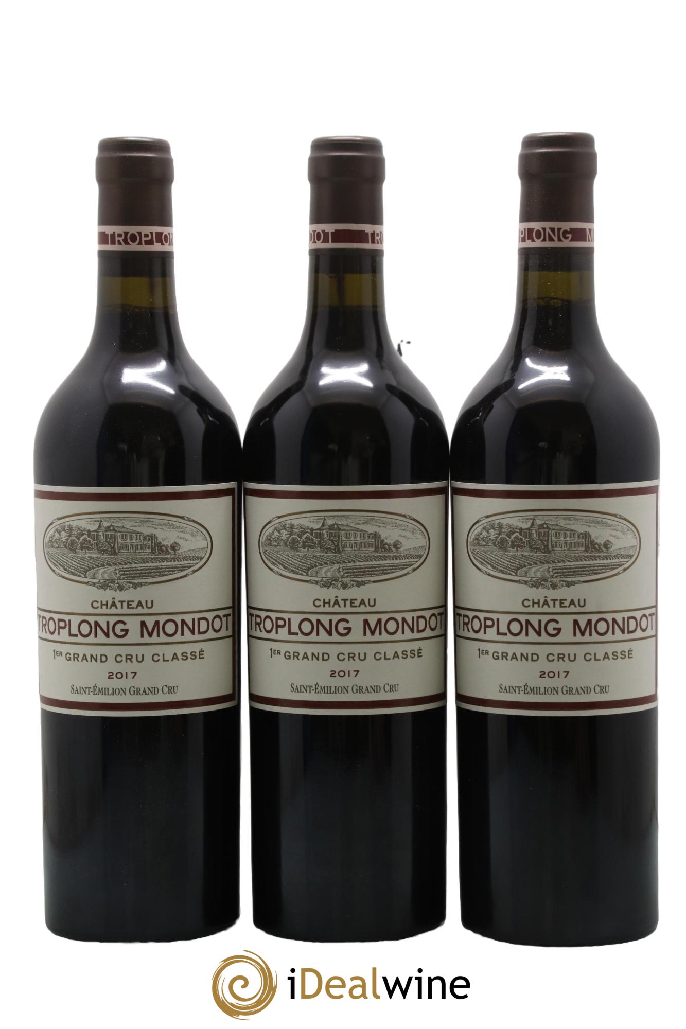 Château Troplong Mondot 1er Grand Cru Classé B 2017 - Posten von 3 Flaschen - 0