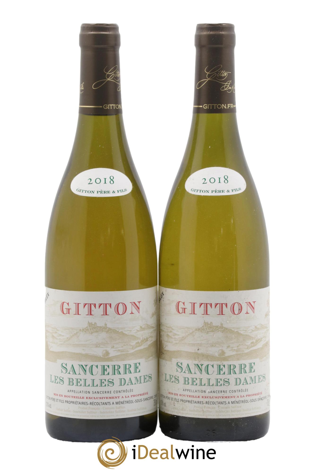 Sancerre Les Belles Dames Silex Gitton 2018 - Lot of 2 bottles - 0