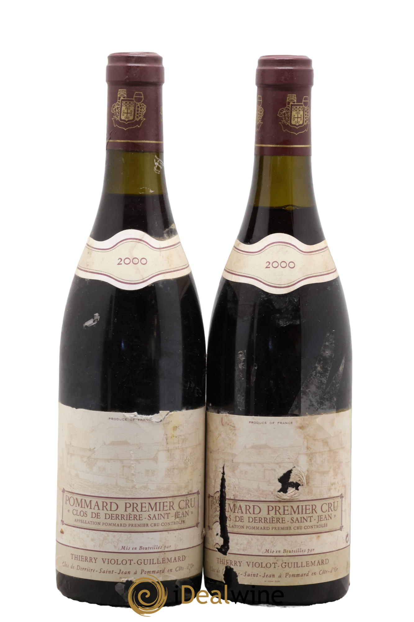 Pommard 1er Cru Clos de Derrière St. Jean Violot-Guillemard 2000 - Lot de 2 bouteilles - 0