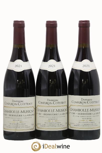 Chambolle-Musigny 1er Cru Derrière la Grange Confuron-Cotetidot 2021 - Lot of 3 bottles - 0