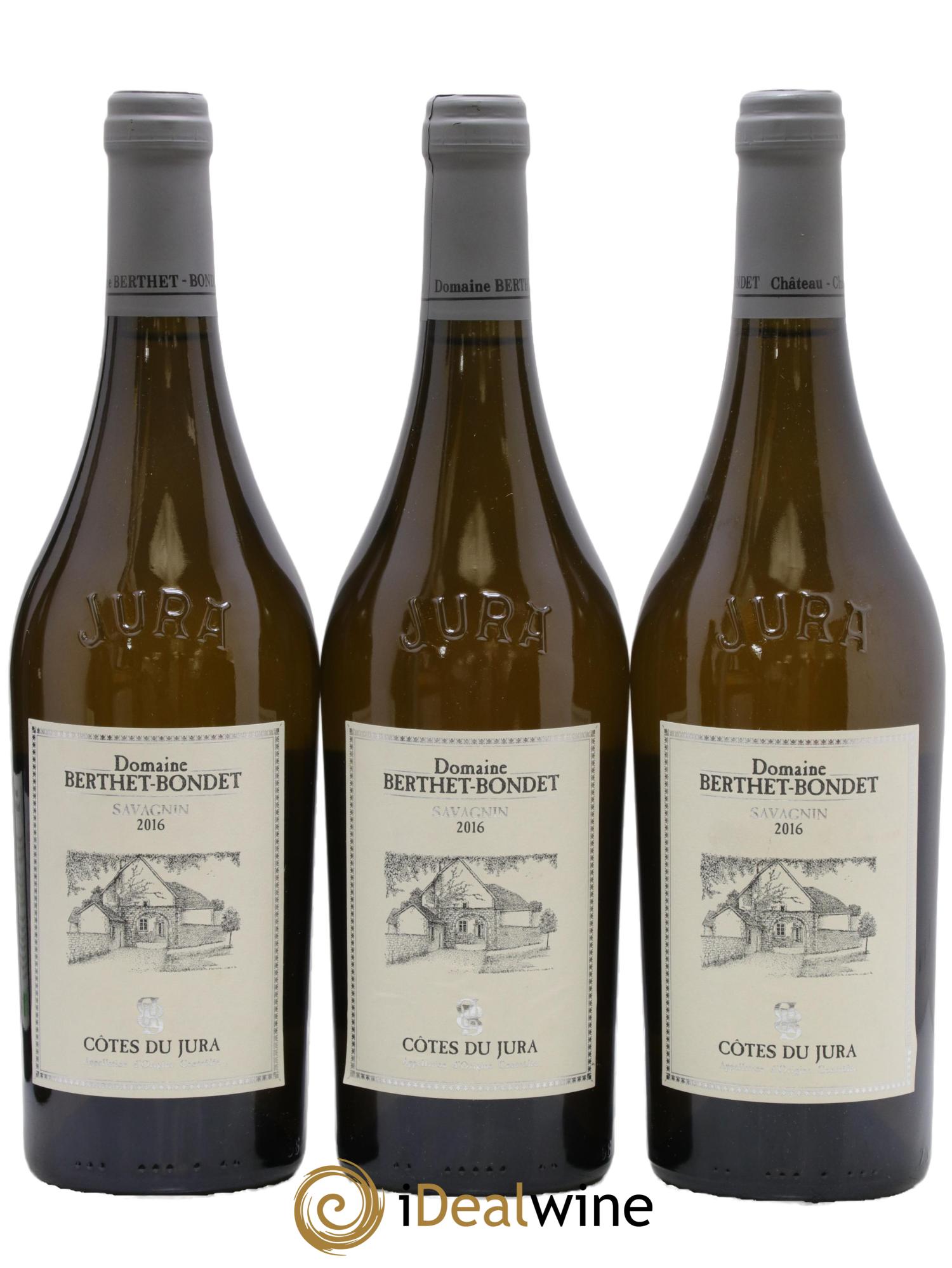Côtes du Jura Savagnin Berthet-Bondet 2016 - Lot de 3 bouteilles - 0
