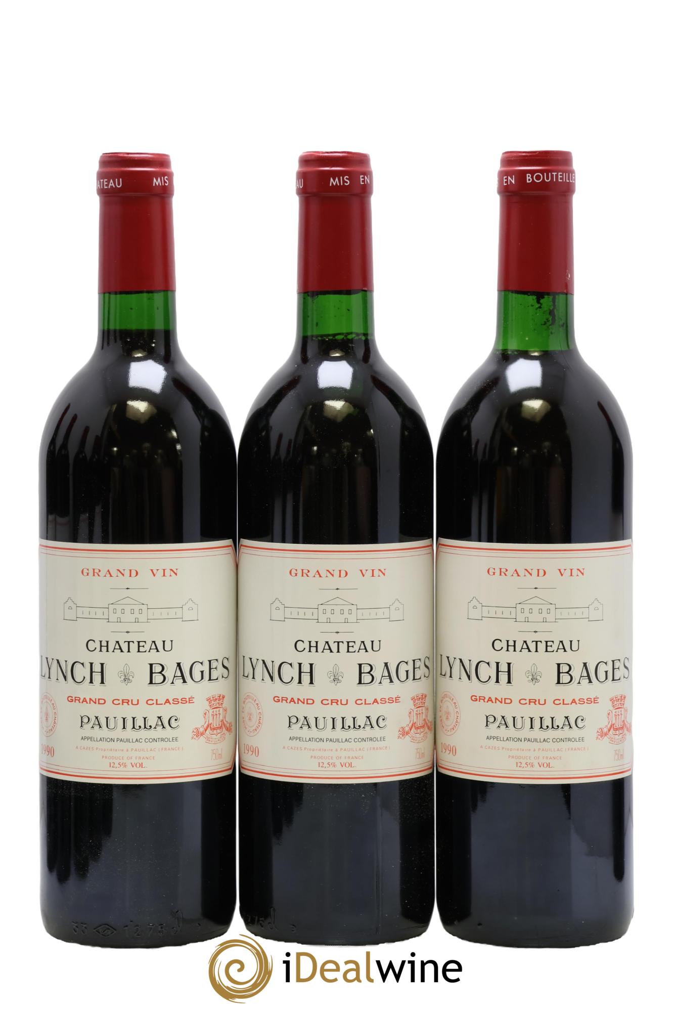Château Lynch Bages 5ème Grand Cru Classé 1990 - Lot of 12 bottles - 3
