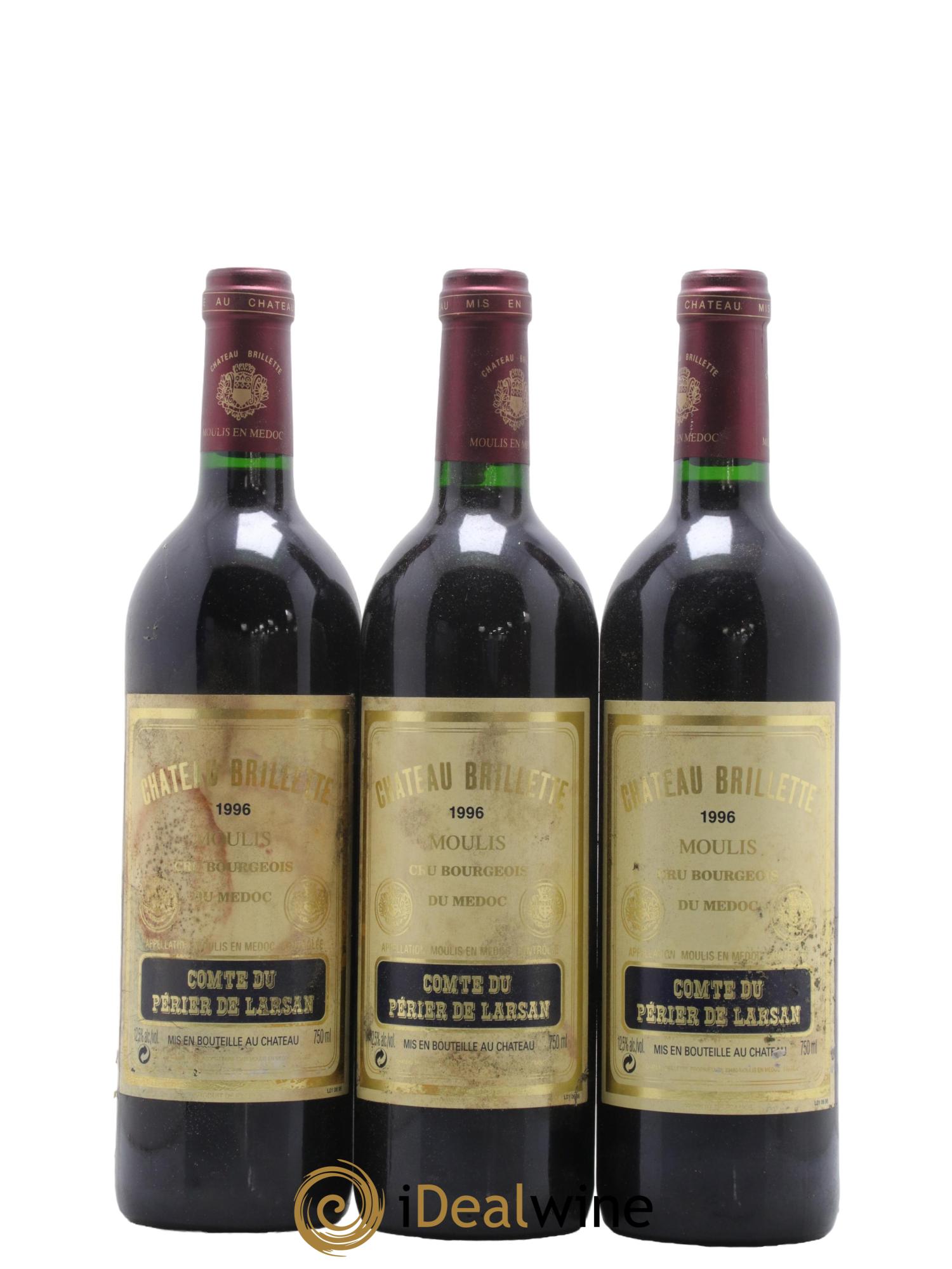 Château Brillette Cru Bourgeois 1996 - Lot de 12 bouteilles - 4