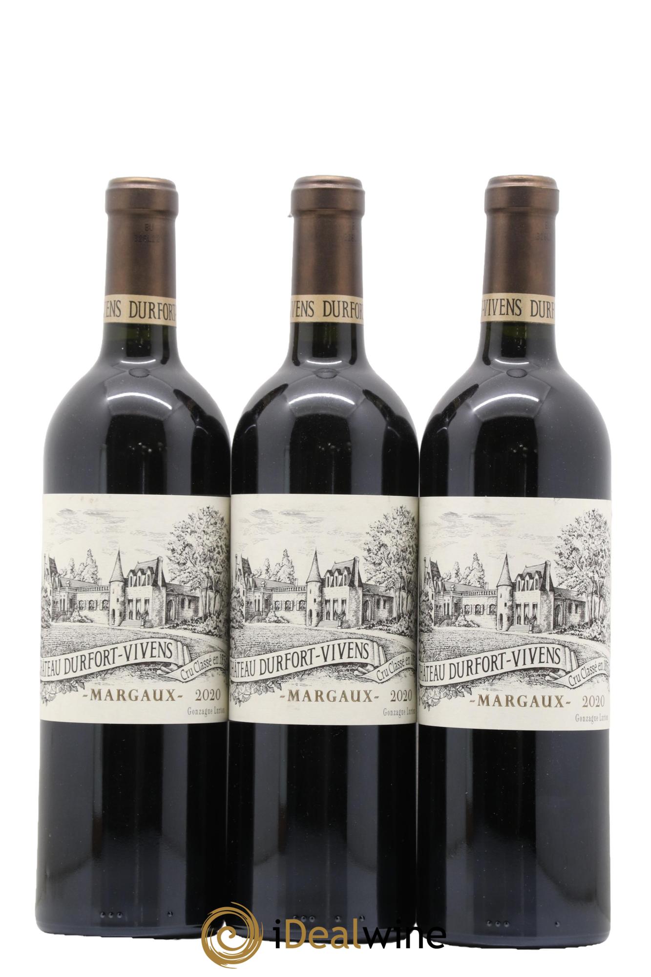 Château Durfort Vivens 2ème Grand Cru Classé 2020 - Lot de 3 bouteilles - 0