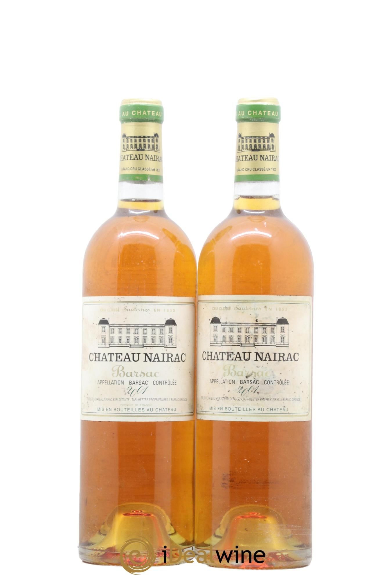 Château Nairac 2ème Grand Cru Classé 2001 - Lotto di 2 bottiglie - 0