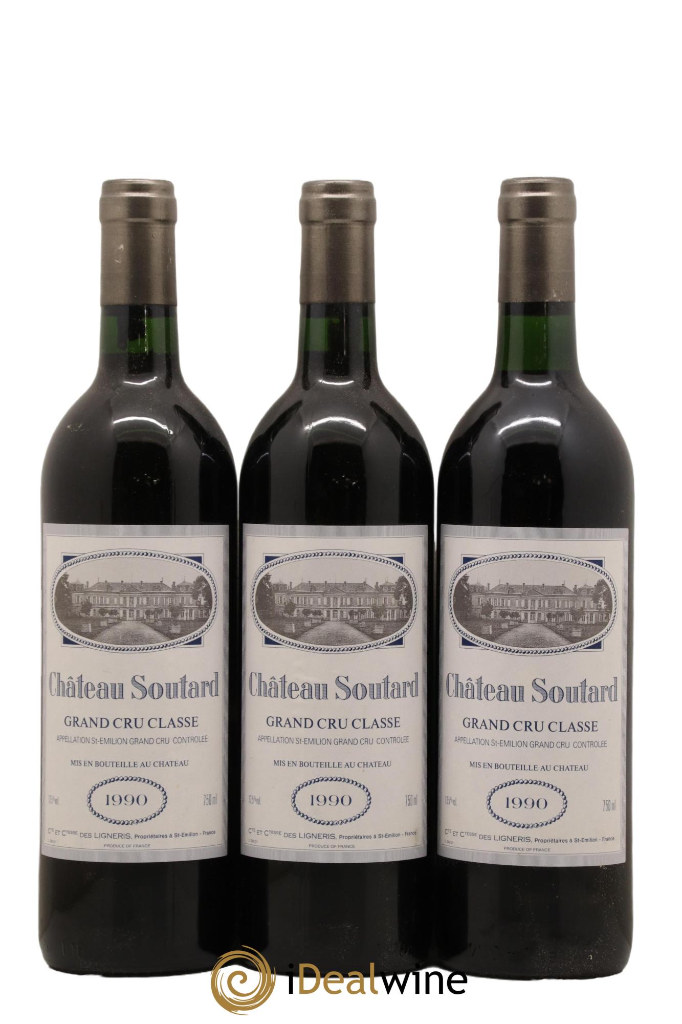 Château Soutard Grand Cru Classé 1990 - Lot de 12 bouteilles - 2