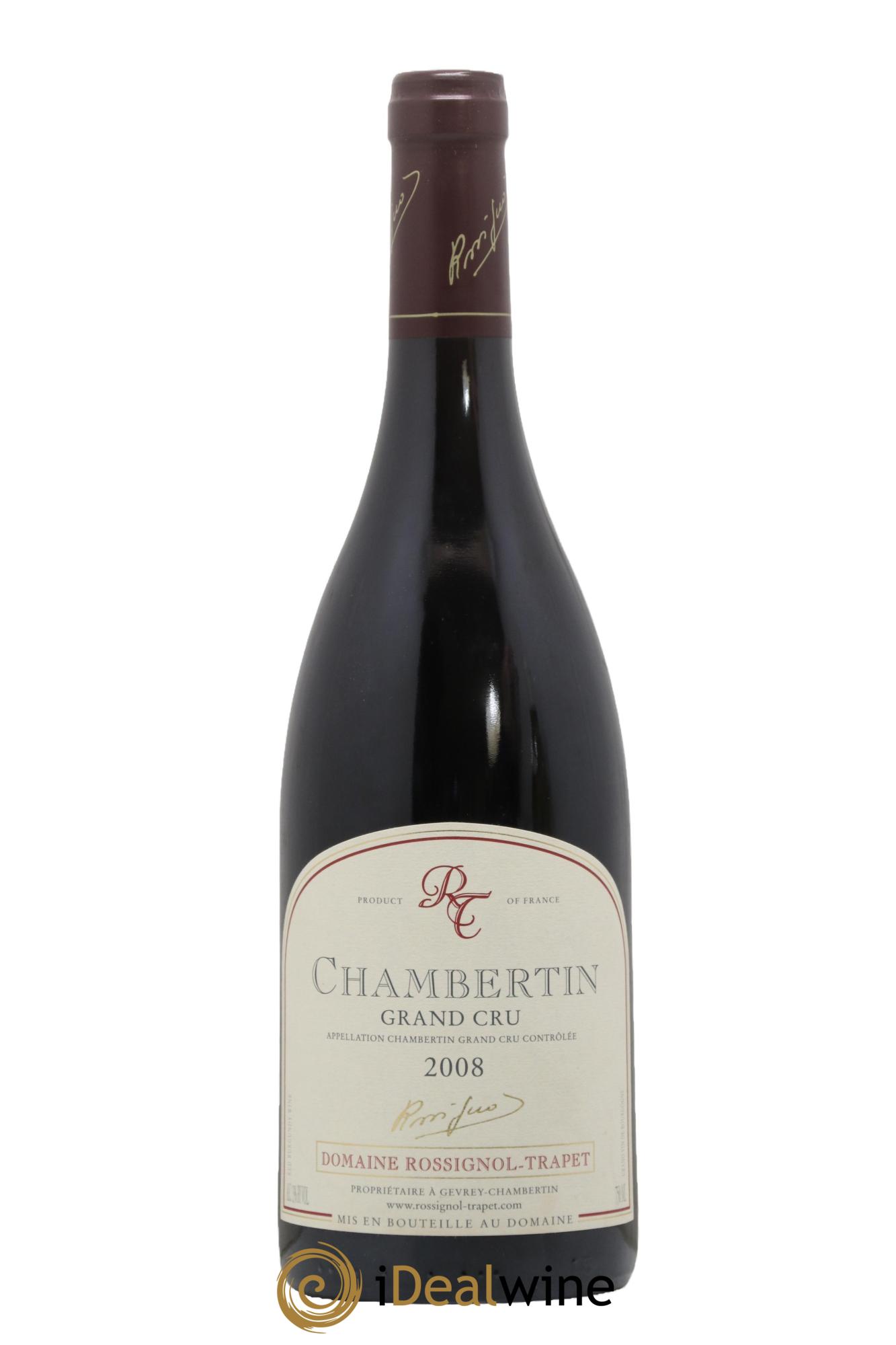 Chambertin Grand Cru Rossignol-Trapet (Domaine) 2008 - Lotto di 1 bottiglia - 0