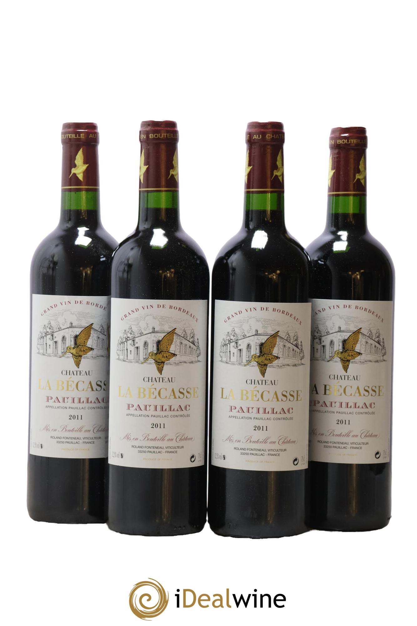 Château la Bécasse 2011 - Lot de 4 bouteilles - 0