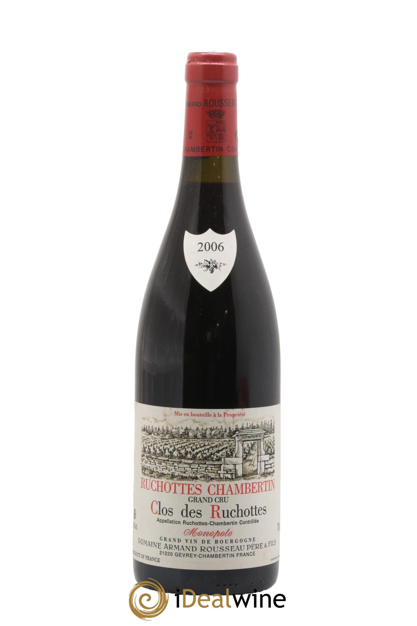 Ruchottes-Chambertin Grand Cru Clos des Ruchottes Armand Rousseau (Domaine) 2006 - Lotto di 1 bottiglia - 0