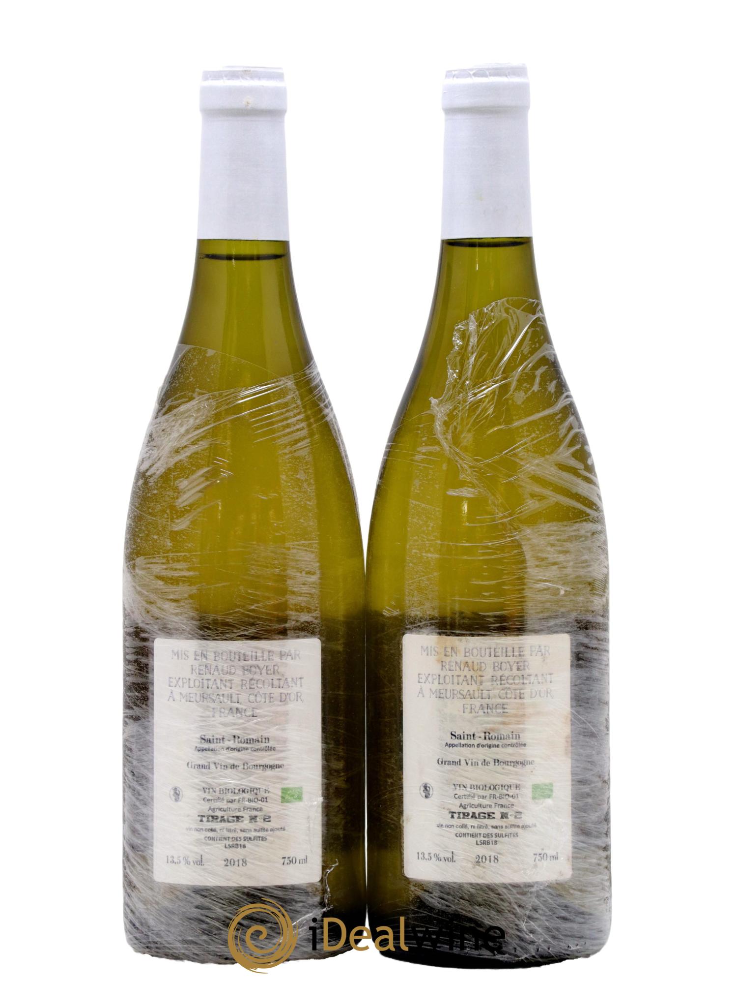 Saint-Romain Tirage N°2 Renaud Boyer 2018 - Lot de 2 bouteilles - 1