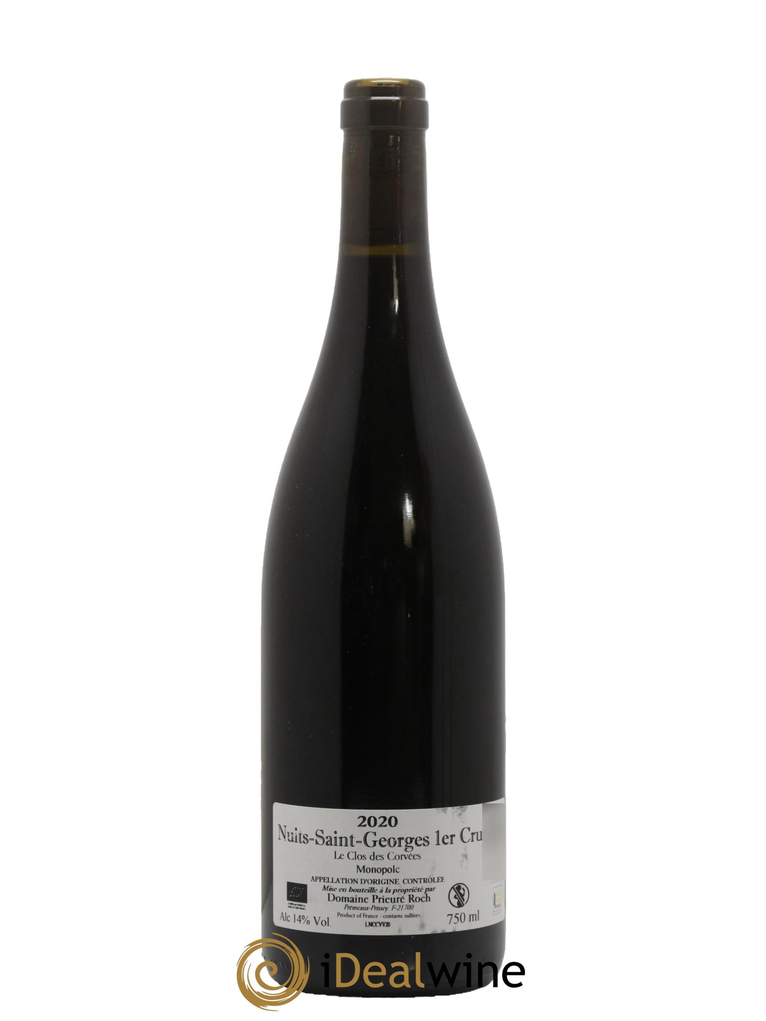 Nuits-Saint-Georges 1er Cru Le Clos des Corvées Vieilles Vignes Prieuré Roch 2020 - Lot de 1 bouteille - 1