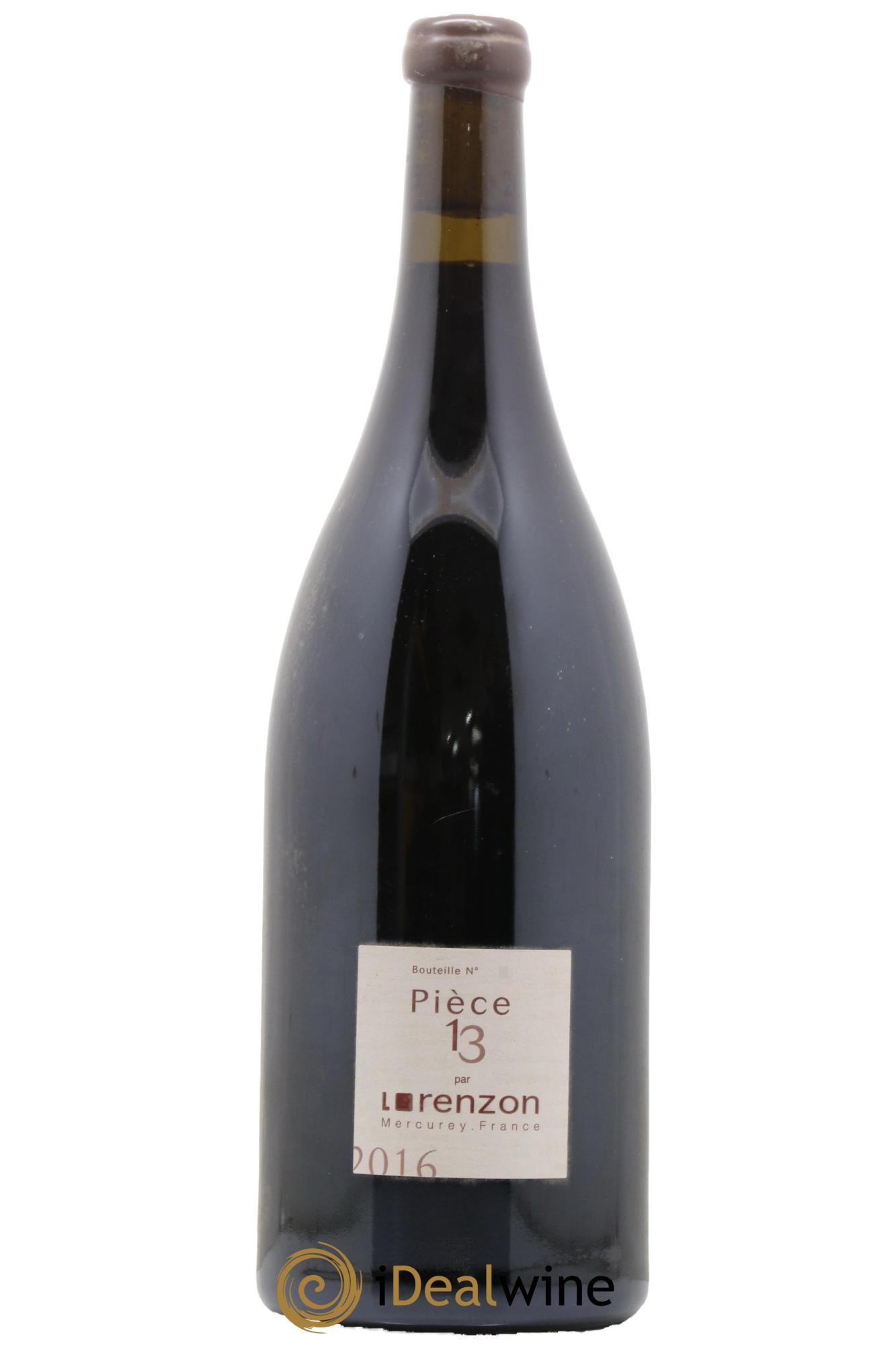 Mercurey 1er Cru Pièce 13 Bruno Lorenzon 2016 - Lot de 1 magnum - 0