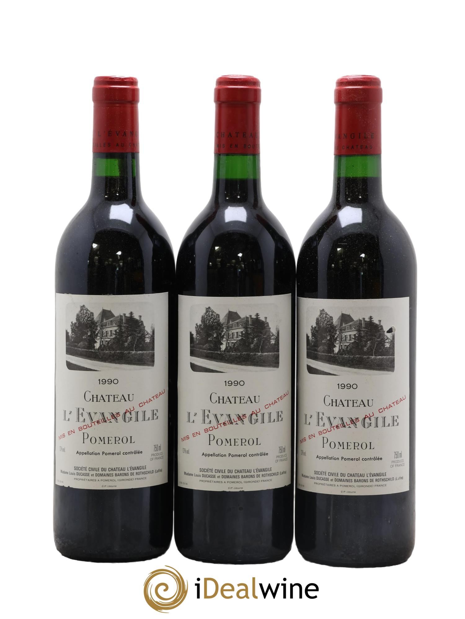 Château l' Évangile 1990 - Lot of 12 bottles - 1