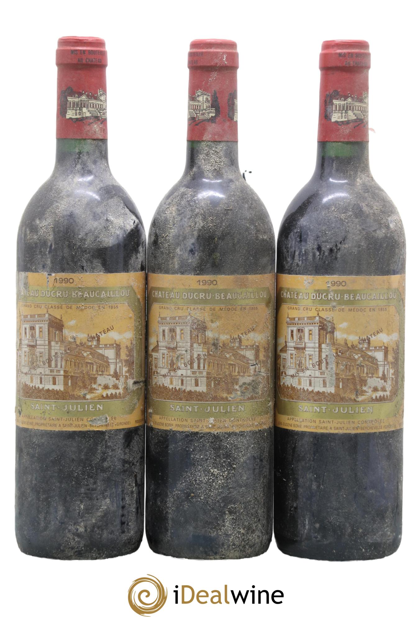 Château Ducru Beaucaillou 2ème Grand Cru Classé 1990 - Lot de 3 bouteilles - 0