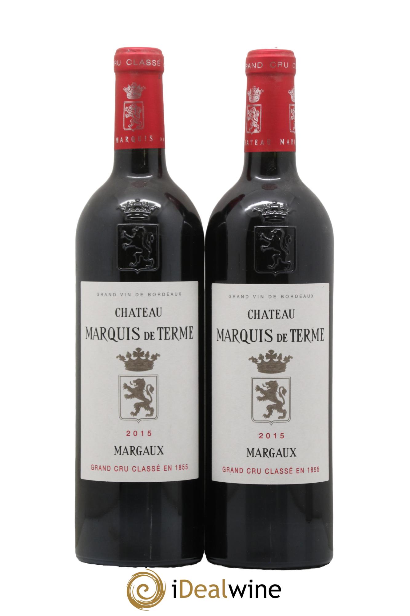 Château Marquis de Terme 4ème Grand Cru Classé 2015 - Lot of 2 bottles - 0