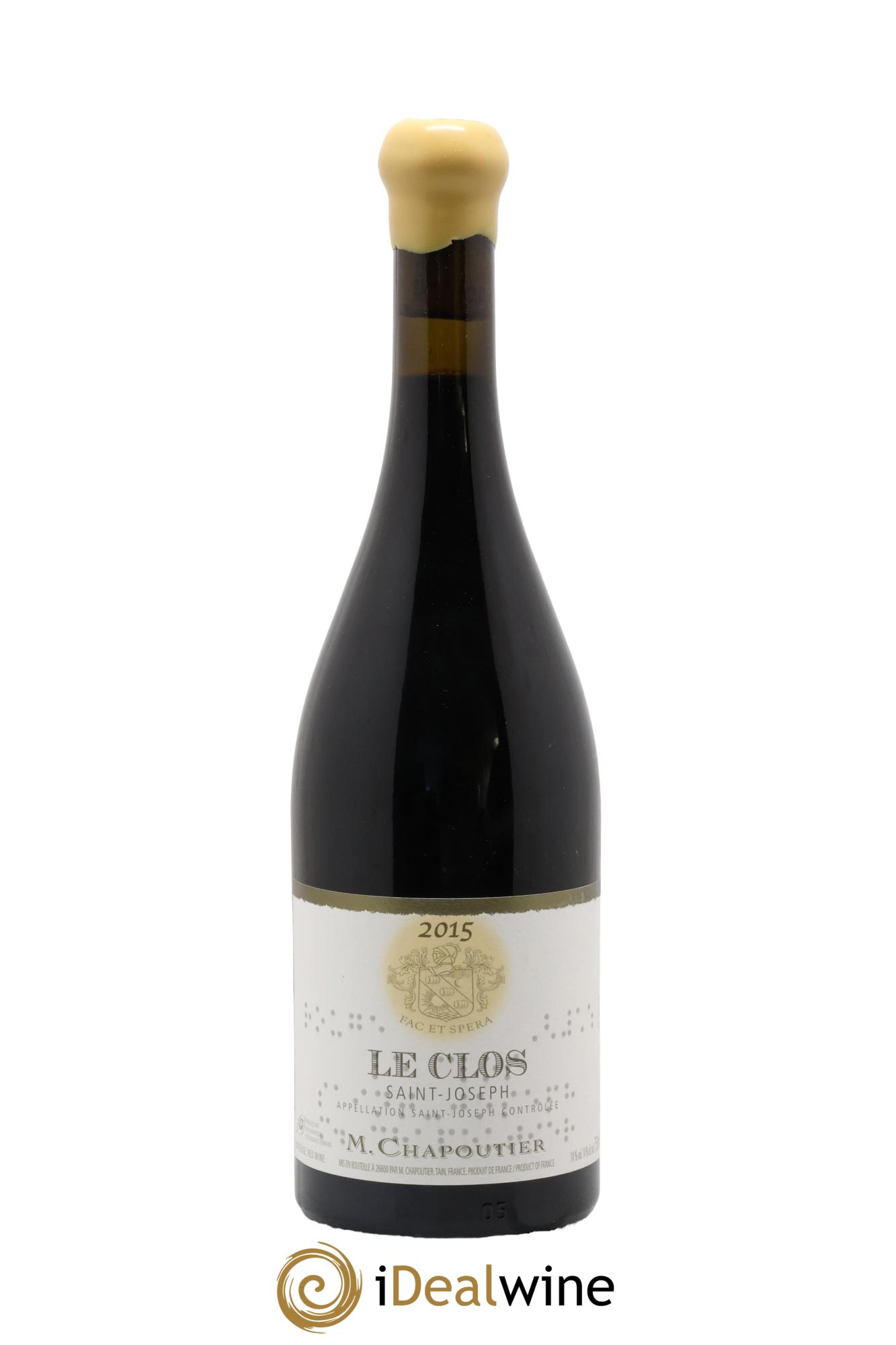 Saint-Joseph Le Clos Chapoutier 2015 - Lot de 1 bouteille - 0