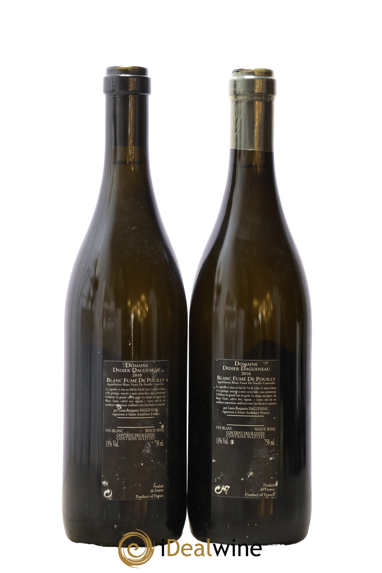 Vin de France (anciennement Pouilly-Fumé) Silex Dagueneau (Domaine Didier - Louis-Benjamin) 2010 - Lot of 2 bottles - 1